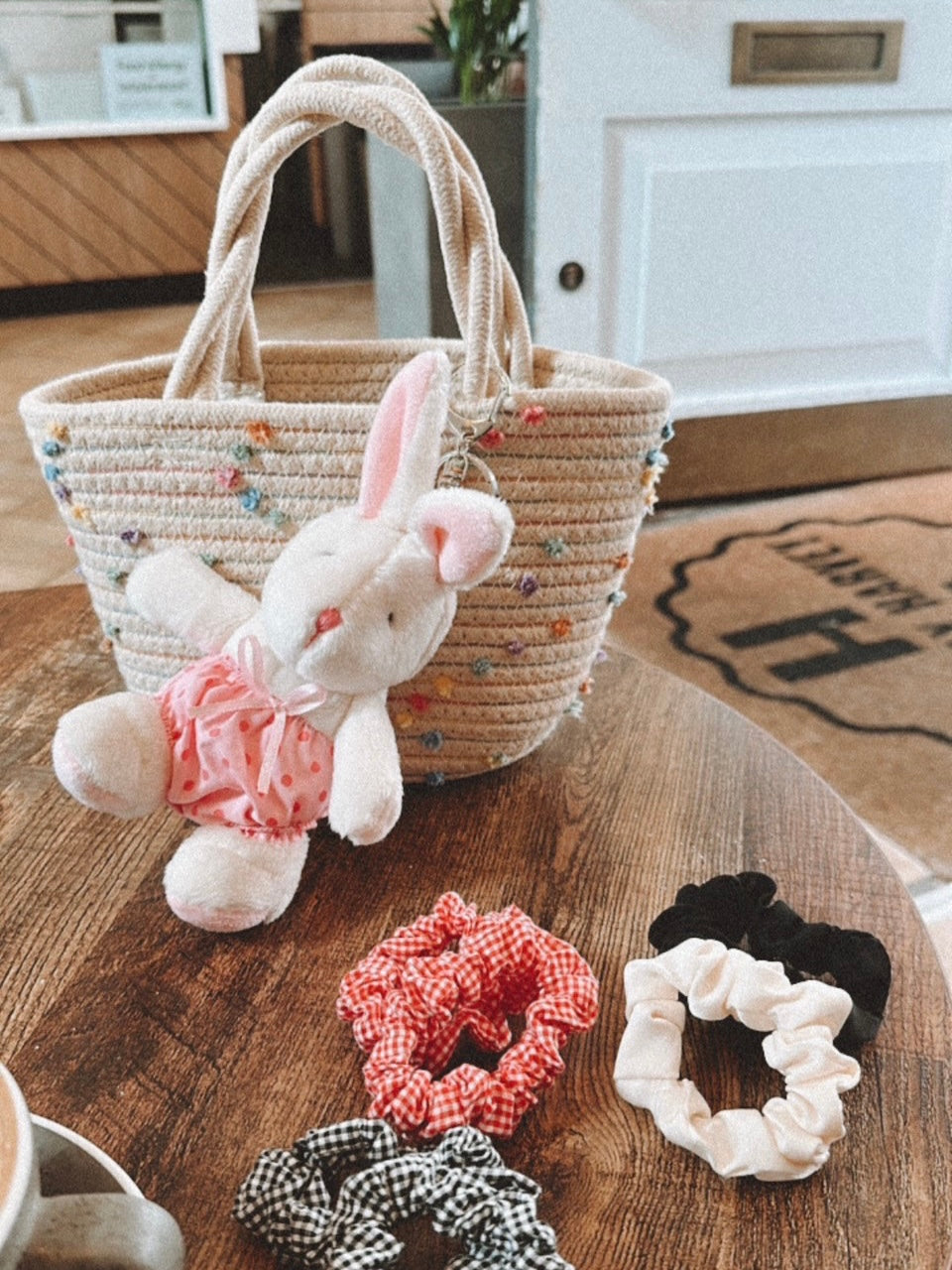 Gingham Check Scrunchie