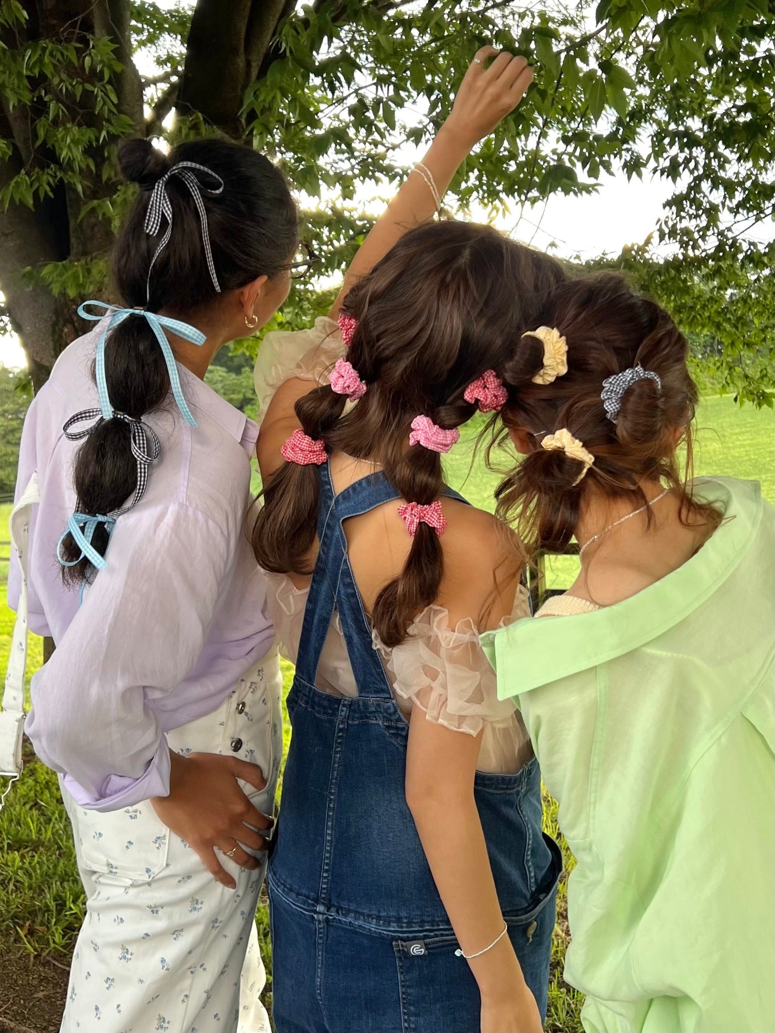 Gingham Check Scrunchie