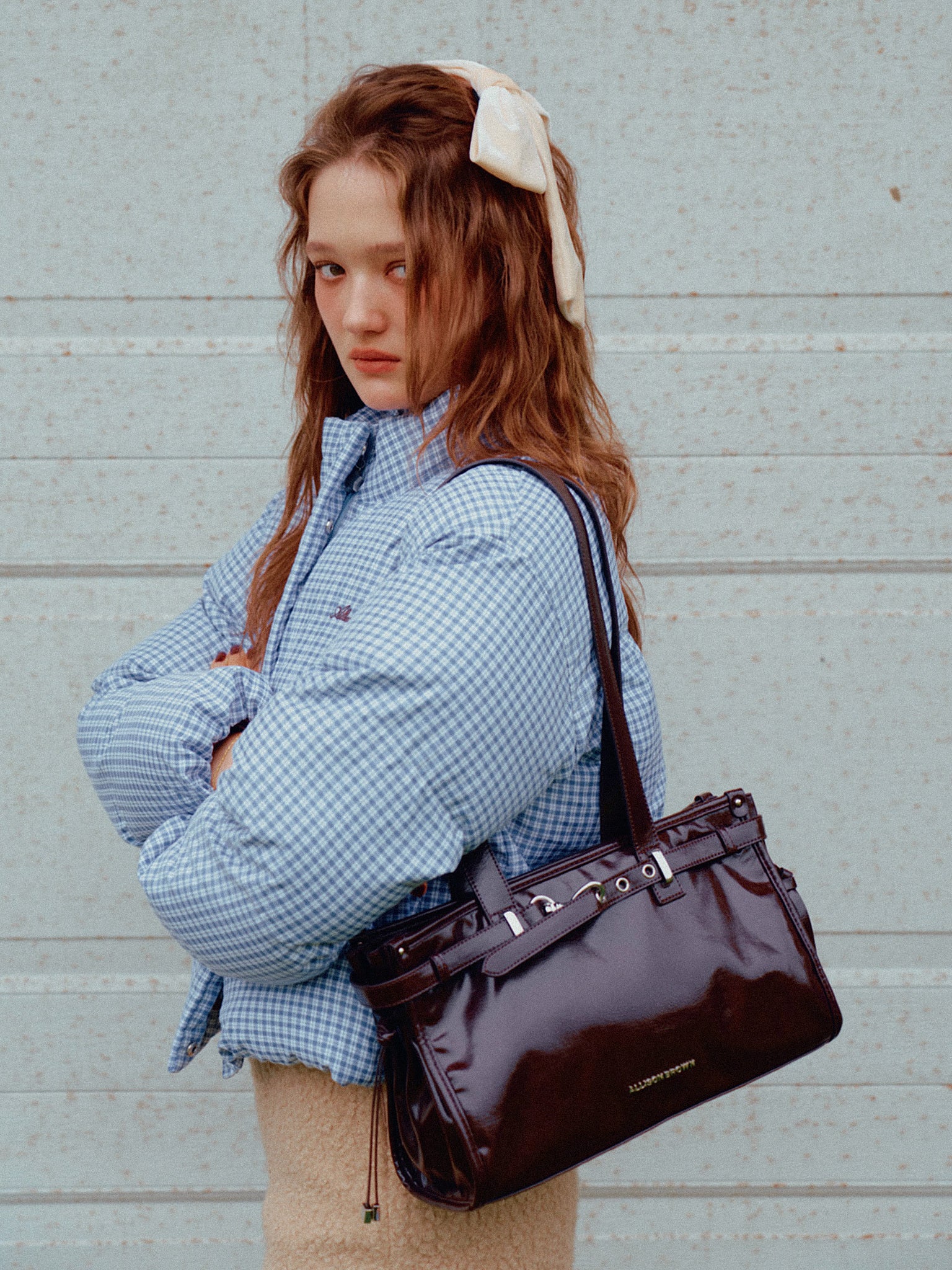 Cuddle Ginghamcheck Puffer Jacket – ALLISON BROWN