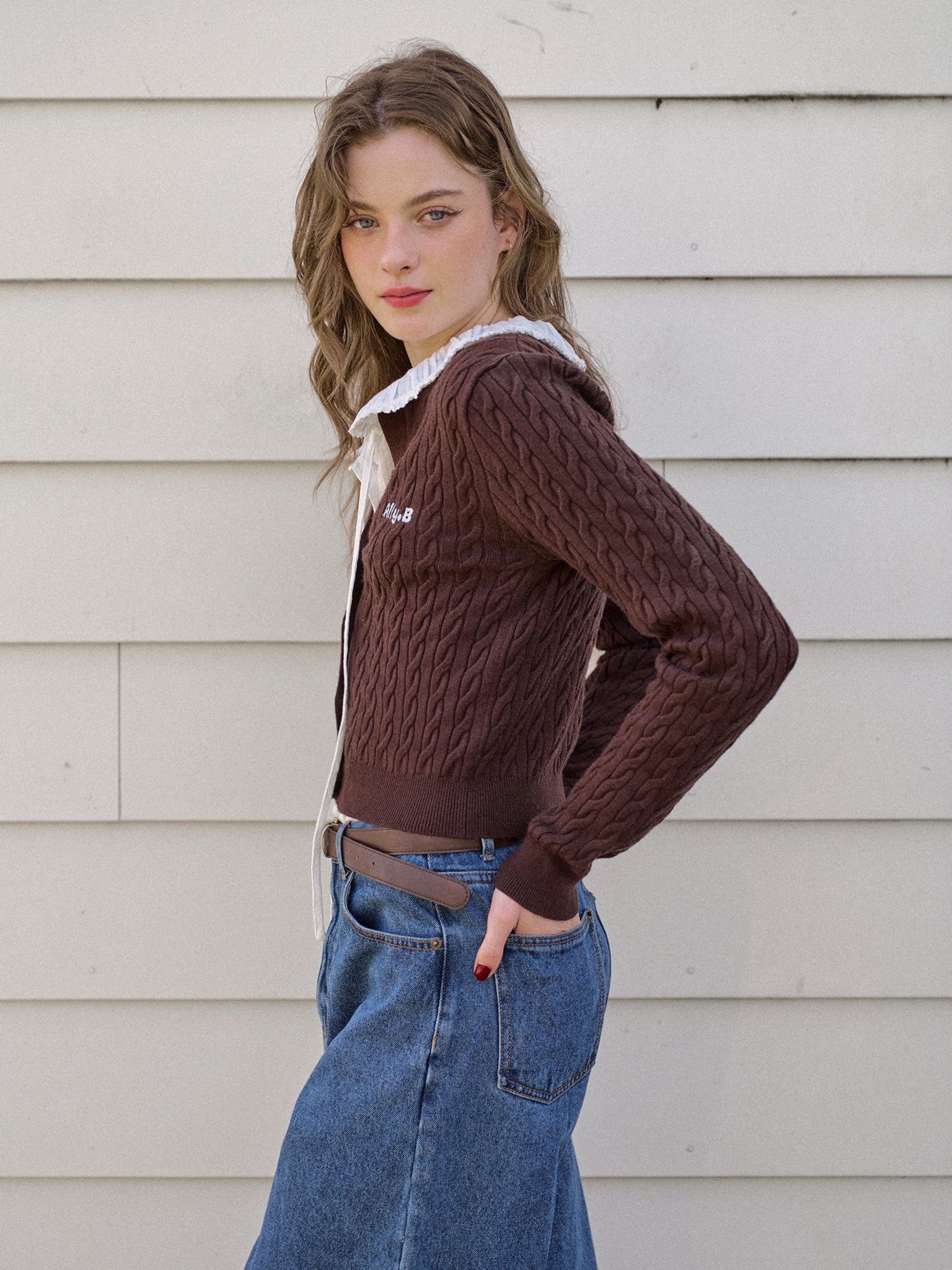 ＊アリソンブラウン　馬柄カーディガン　紗栄子さん着用　新品、未使用、タグ付き＊ アリソンブラウン 馬柄カーディガン 紗栄子さん着用 新品、未使用