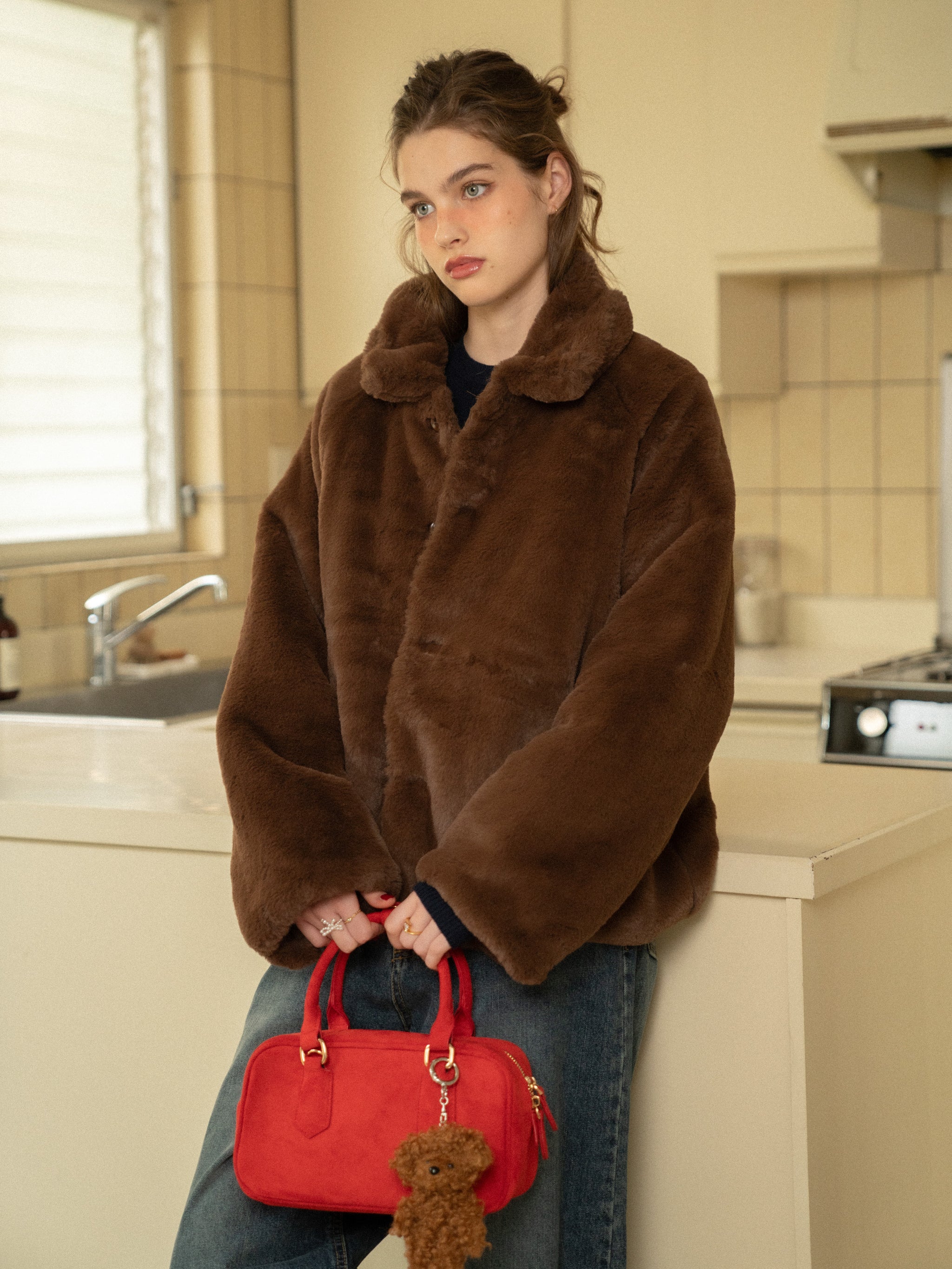 Fluffy Reversible Fur Coat – ALLISON BROWN