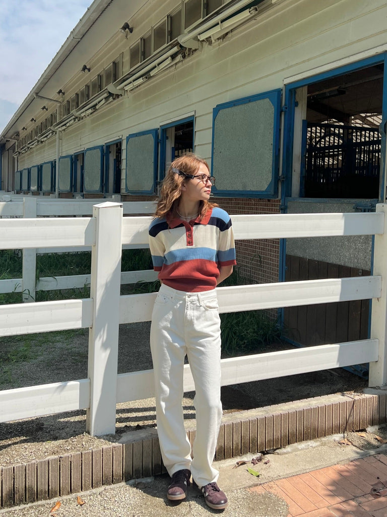 White High-waisted Jeans