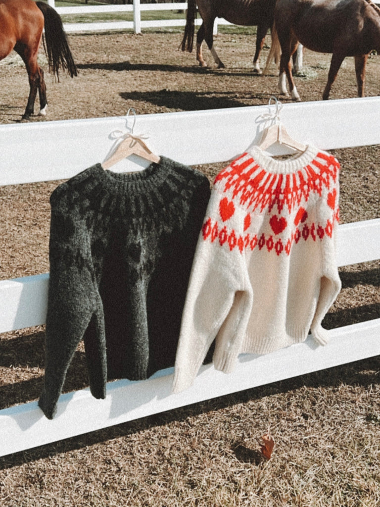 Holiday Mood Nordic Heart Knit – ALLISON BROWN