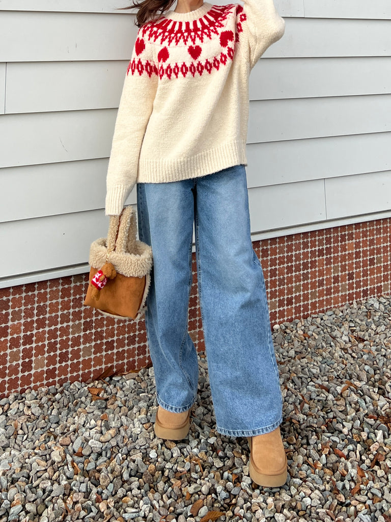 Holiday Mood Nordic Heart Knit – ALLISON BROWN