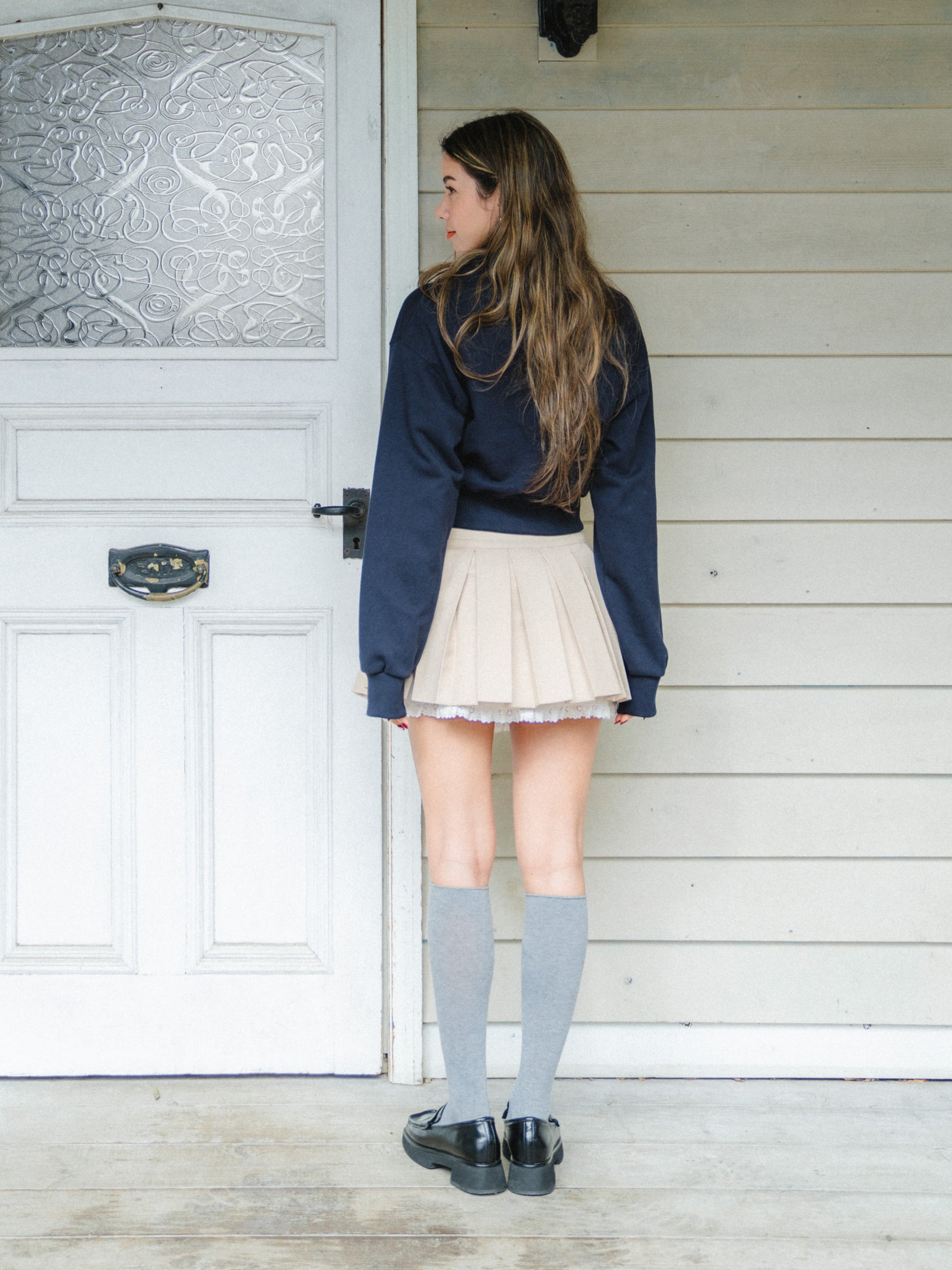 Pleated Lace Mini Skirt – ALLISON BROWN