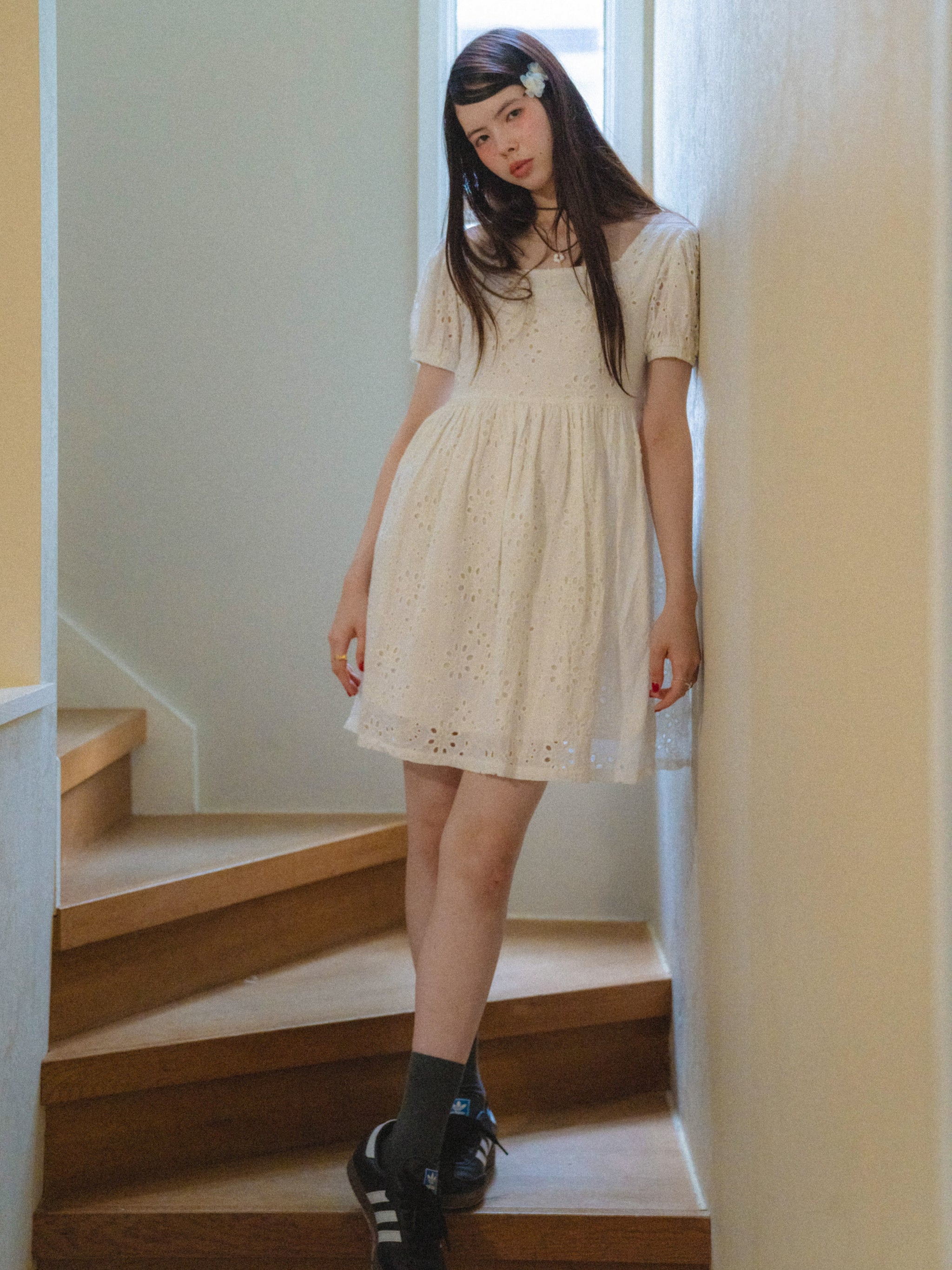 Cotton Flower Mini Dress – ALLISON BROWN