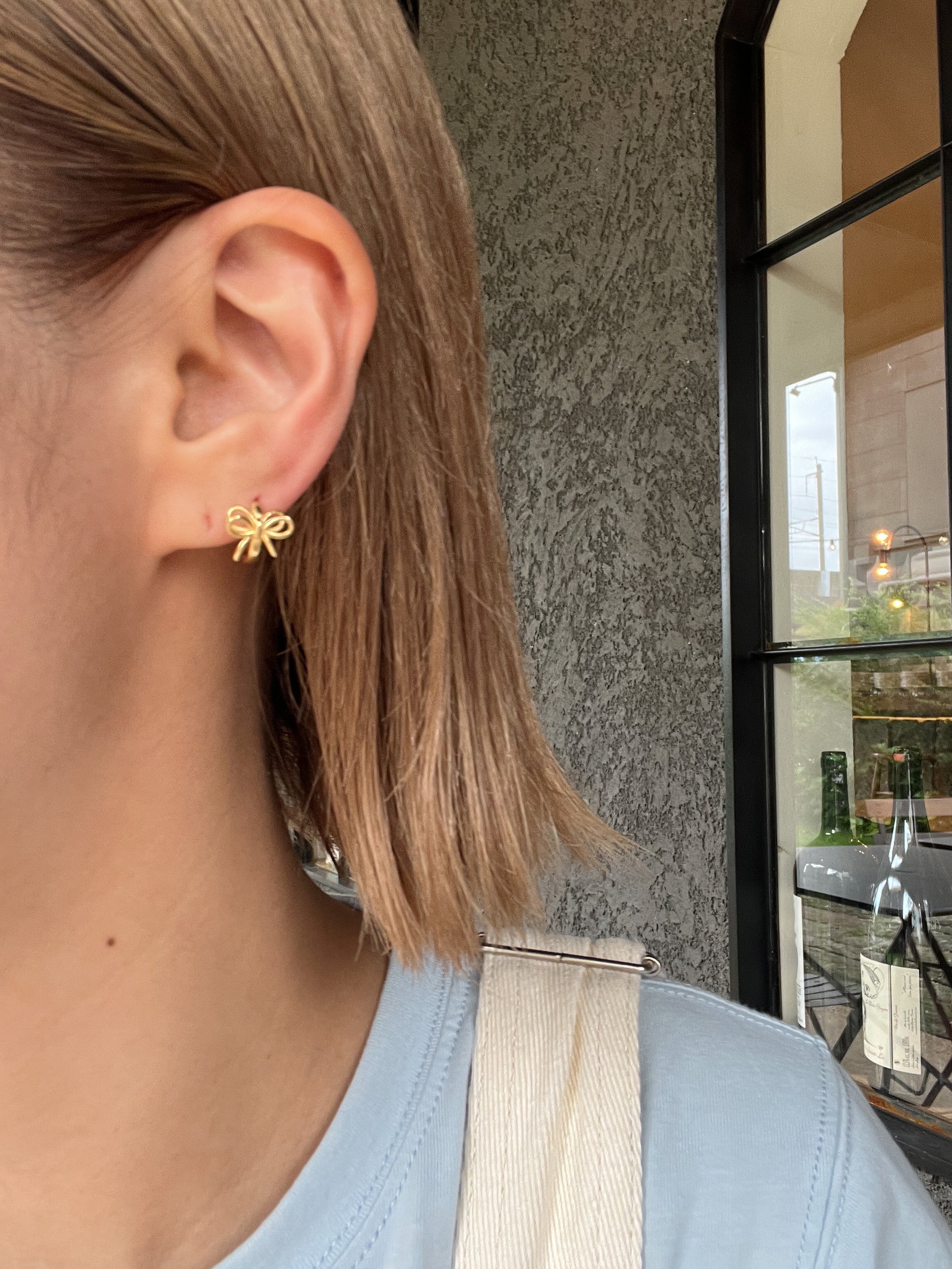 Tiny Ribbon Hoop Pierce – ALLISON BROWN