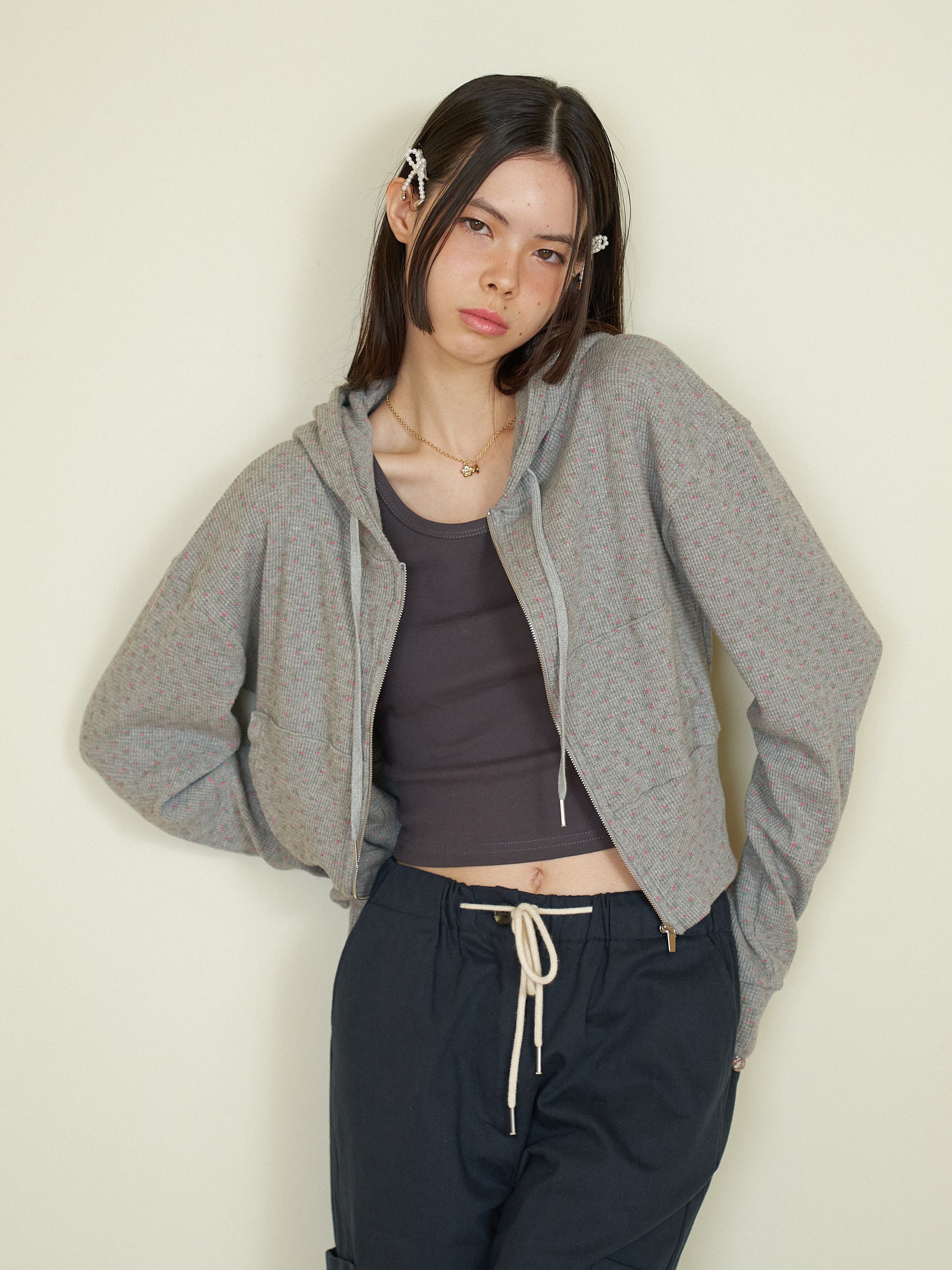 Flower Garden Zip-Up Hoodie – ALLISON BROWN