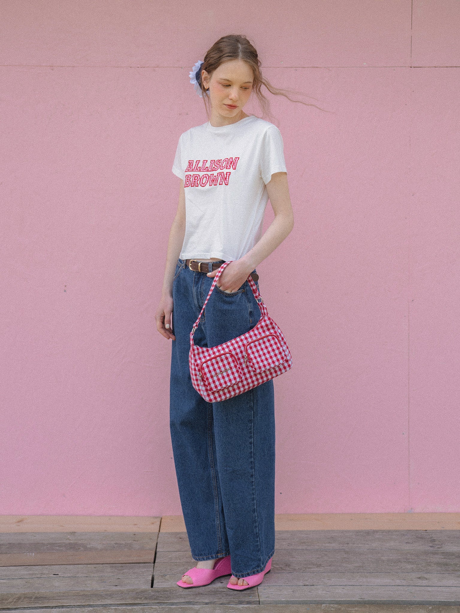 Everyday Ginghamcheck Shoulder Bag – ALLISON BROWN