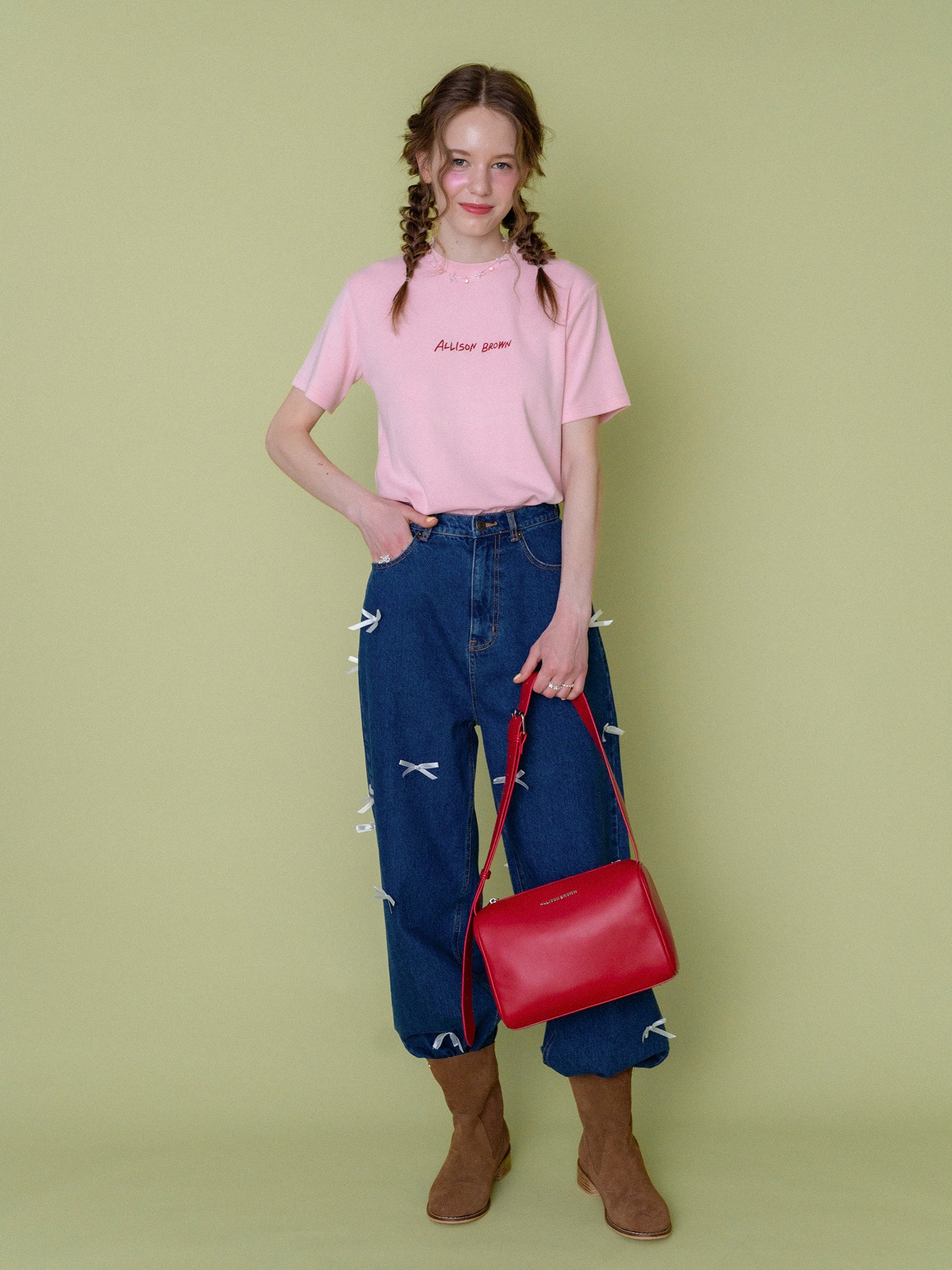 Petit Ribbon Loose Jeans – ALLISON BROWN