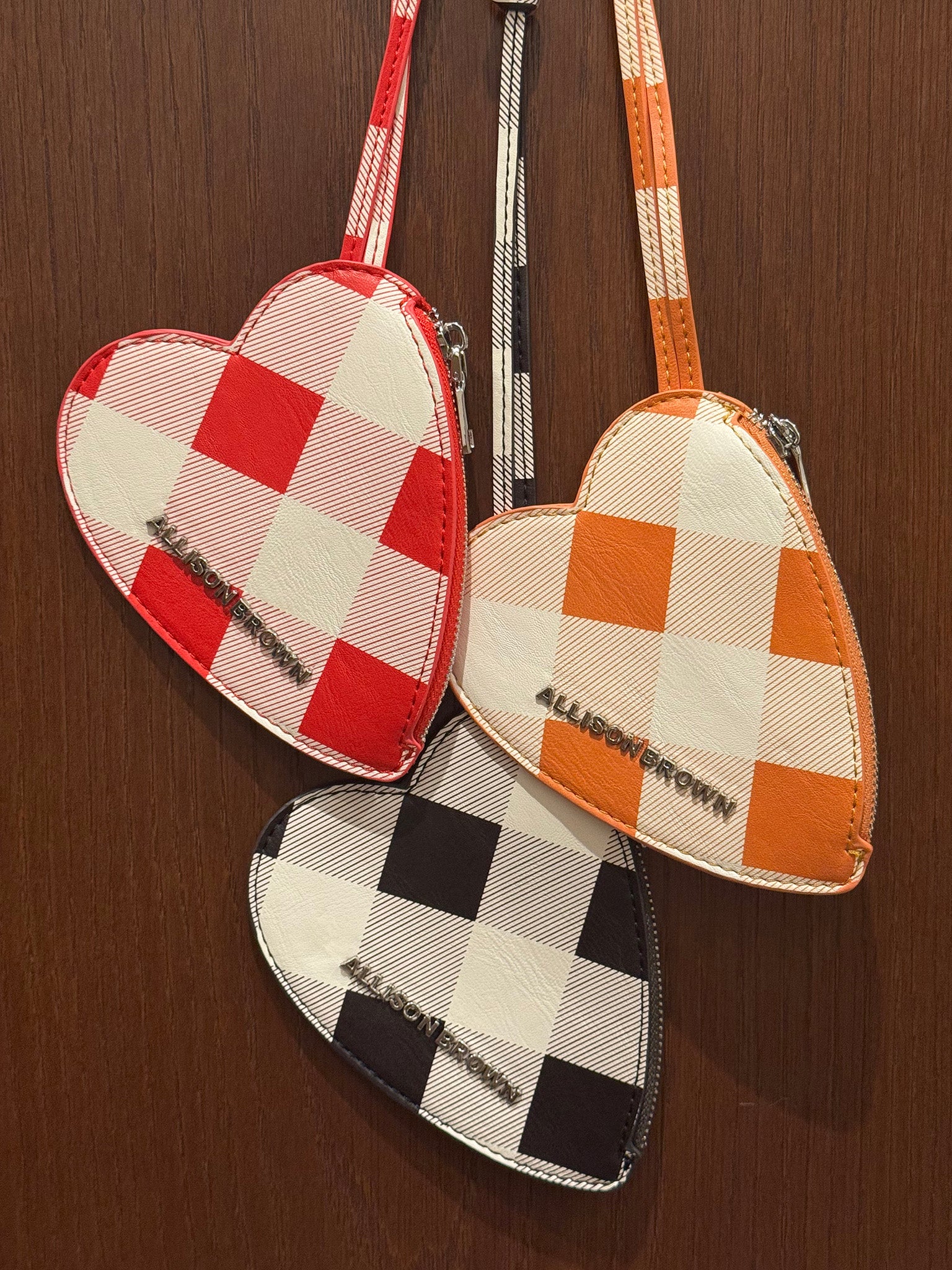 Lovely Mini Heart Check Pouch – ALLISON BROWN