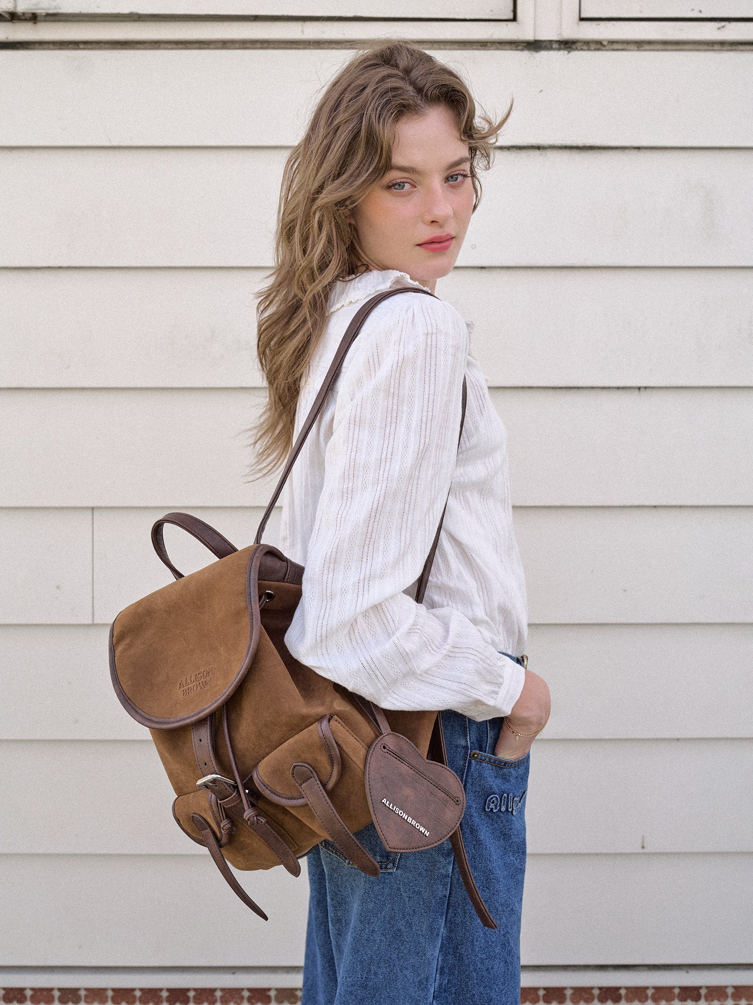 Brownie Suede Backpack – ALLISON BROWN