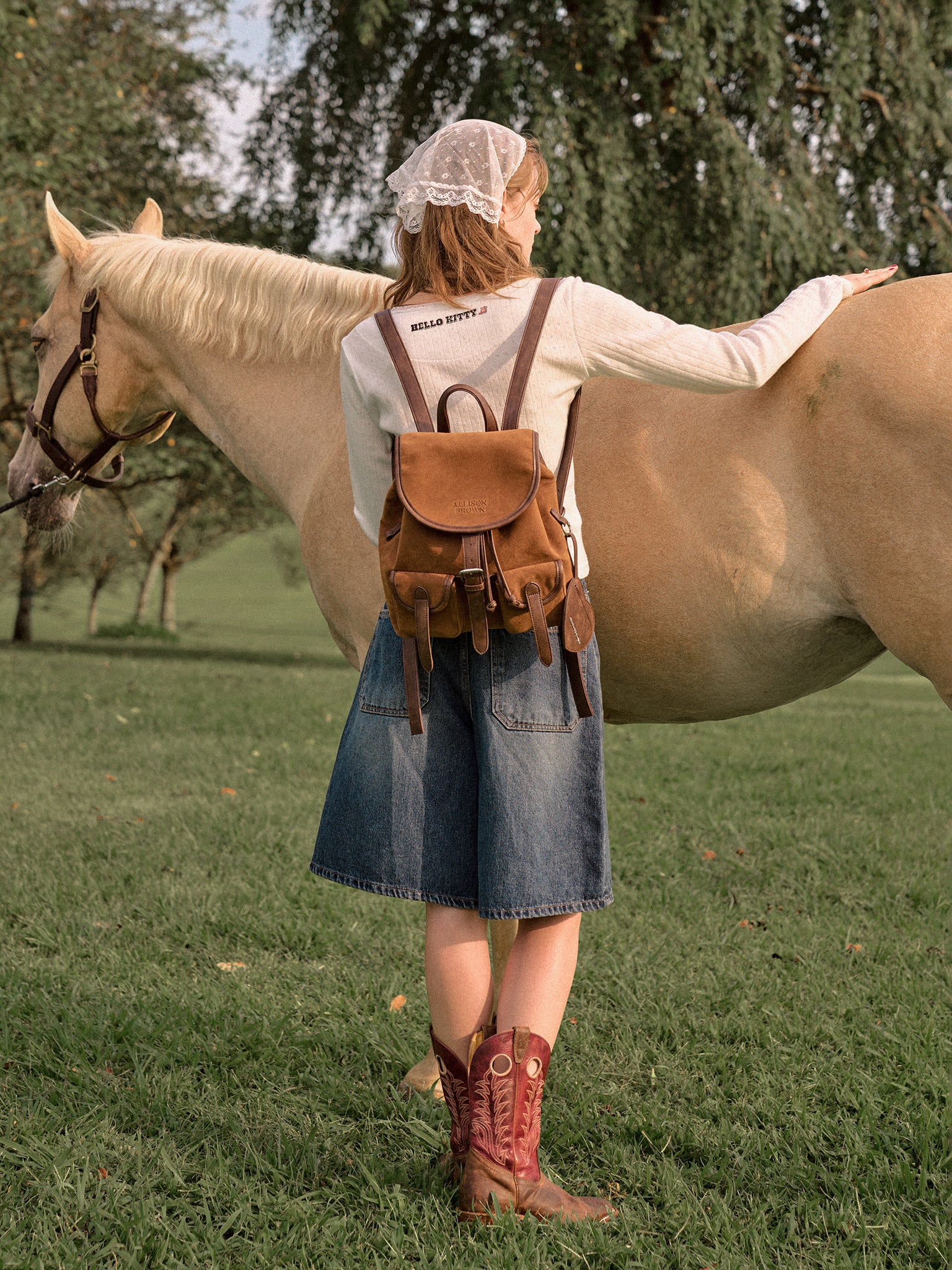 Brownie Suede Backpack – ALLISON BROWN