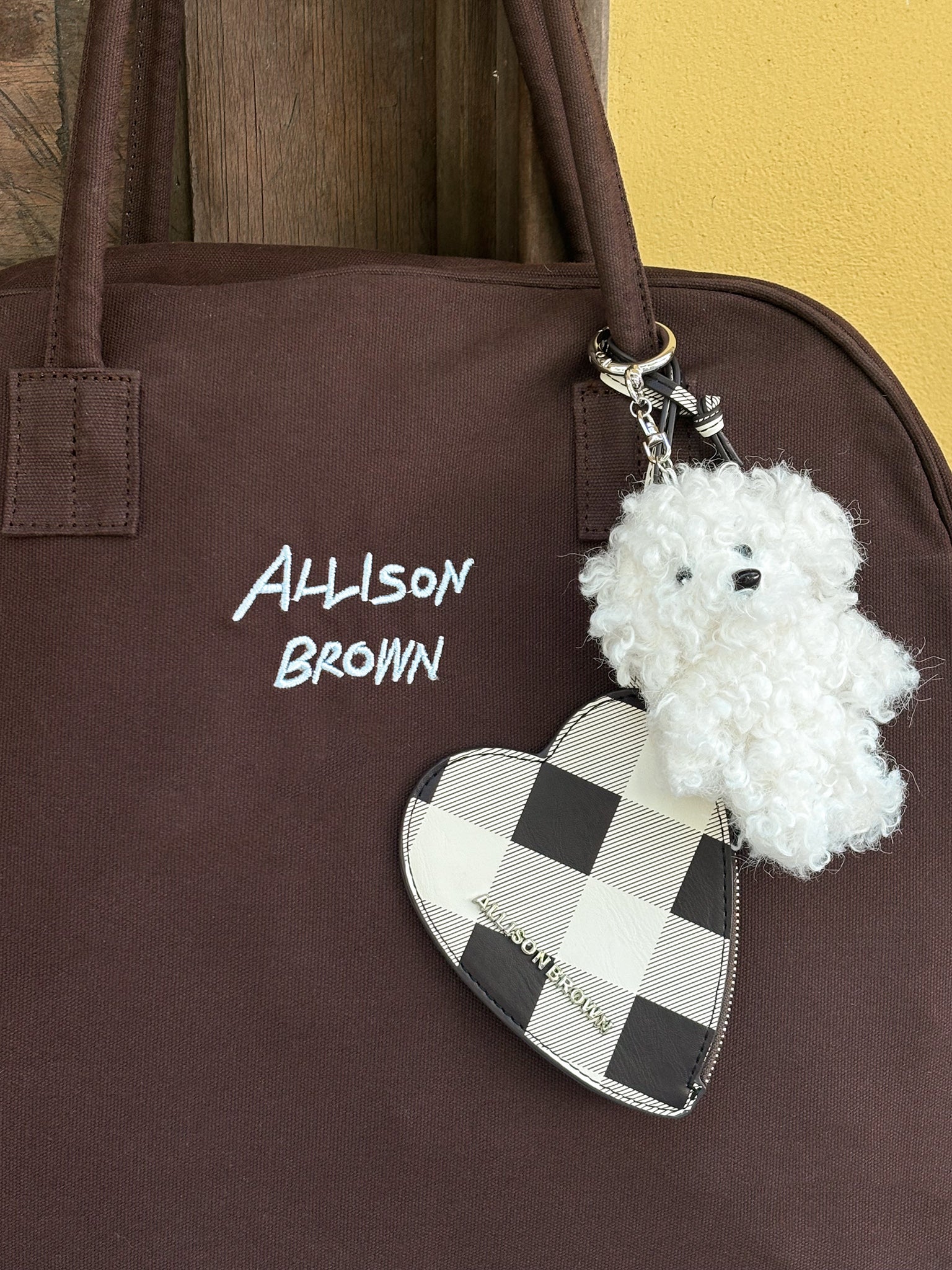 Lovely Mini Heart Check Pouch – ALLISON BROWN