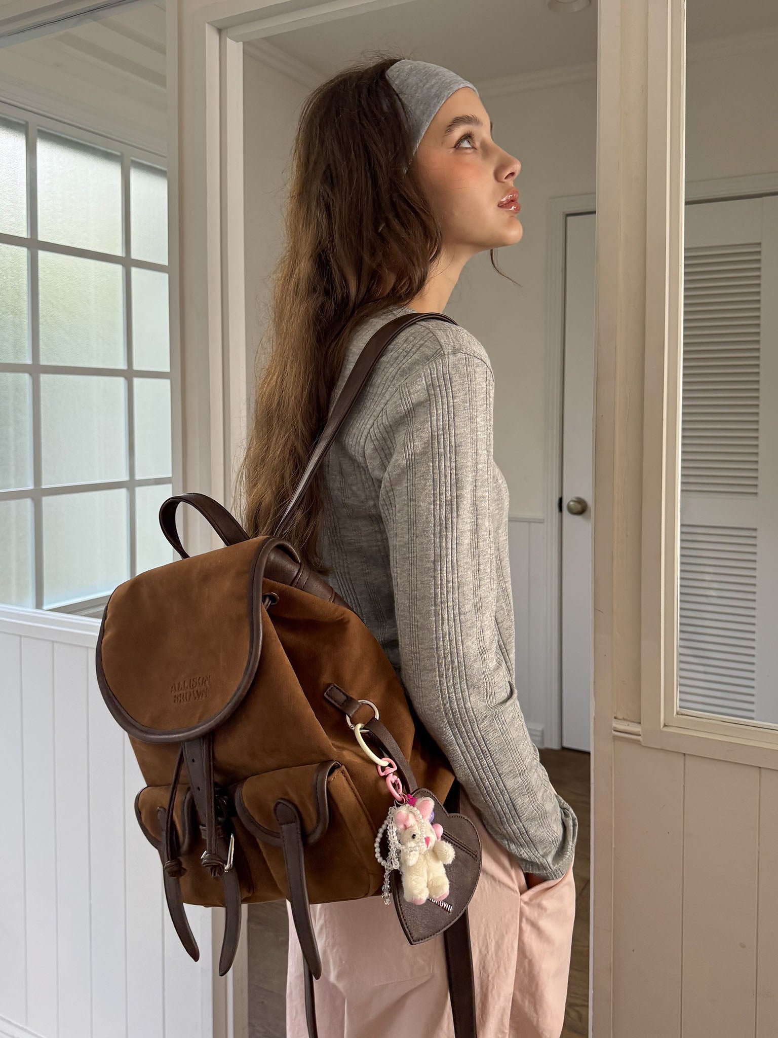 Brownie Suede Backpack – ALLISON BROWN