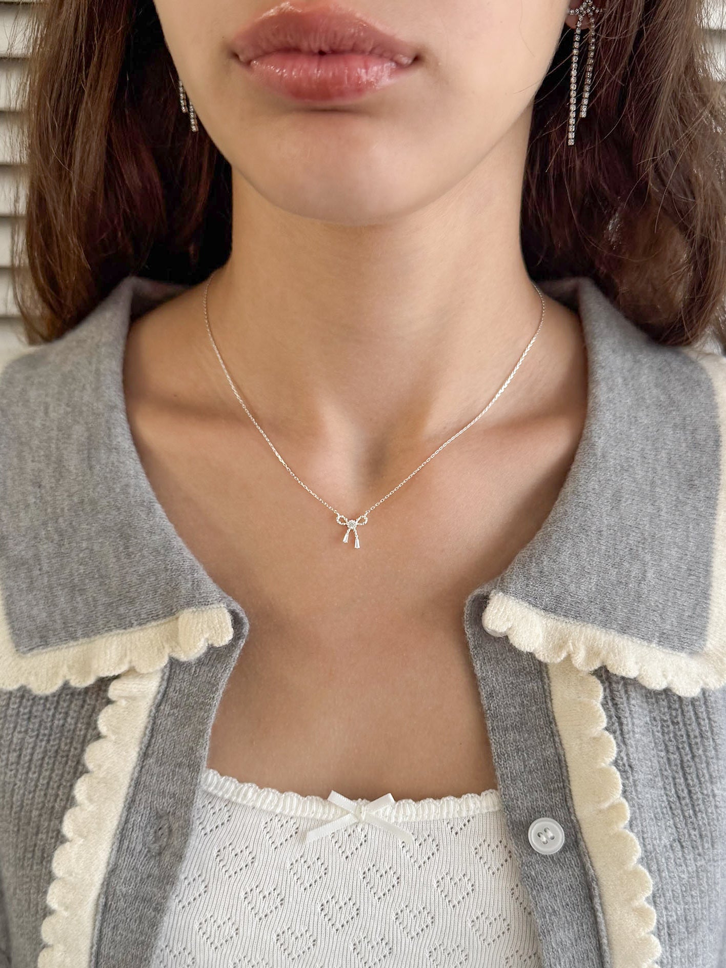 Point Stone Ribbon Necklace – ALLISON BROWN