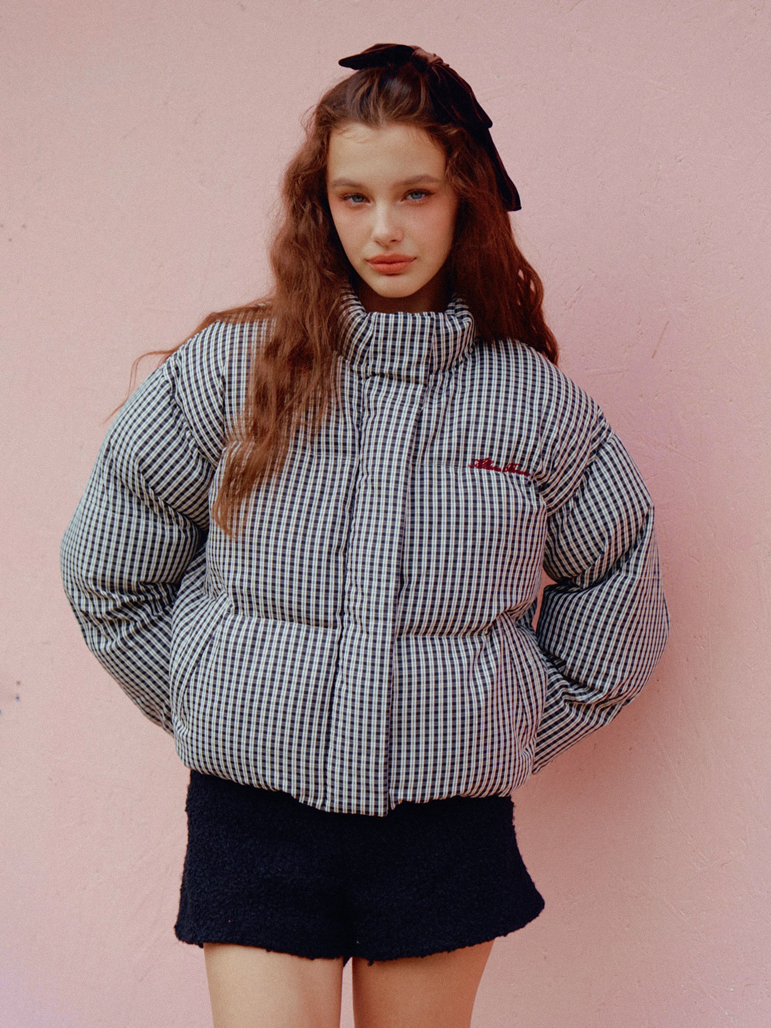 アリソンブラウン⭐︎CUDDLEGINGHAMCHECK PUFFERJACKET Cuddle Ginghamcheck Puffer Jacket – ALLISON BROWN