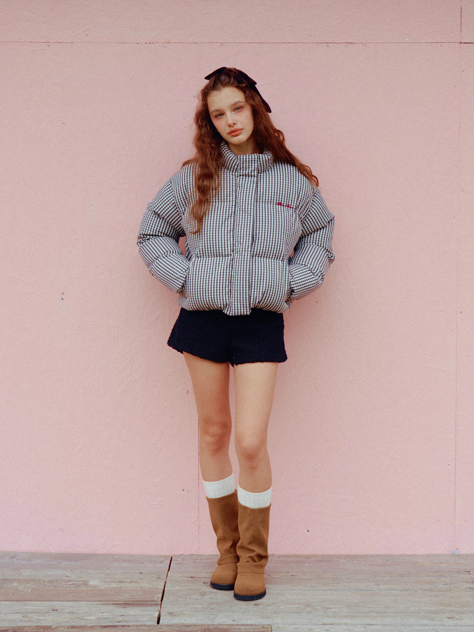 Cuddle Ginghamcheck Puffer Jacket – ALLISON BROWN