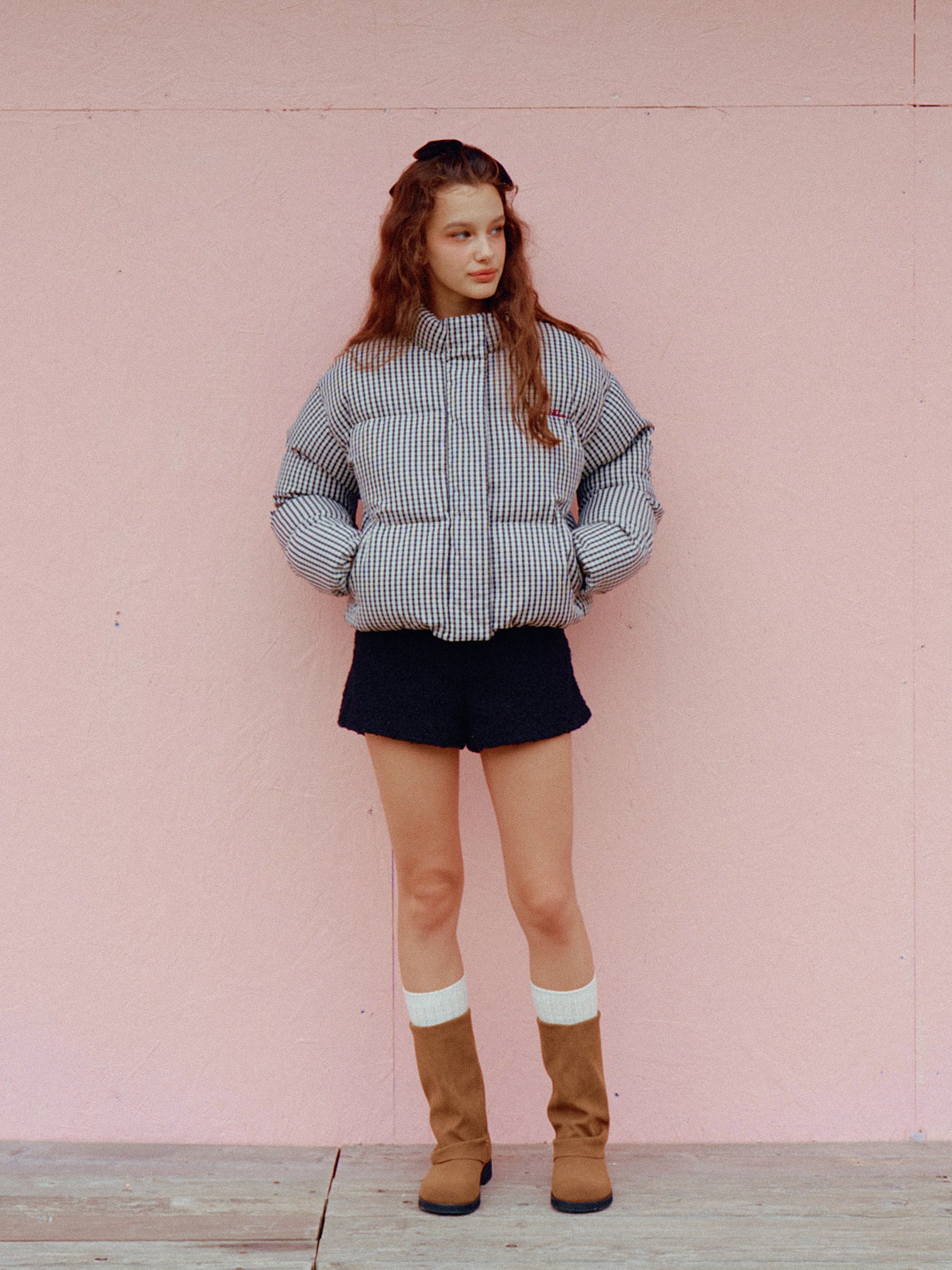 Cuddle Ginghamcheck Puffer Jacket – ALLISON BROWN
