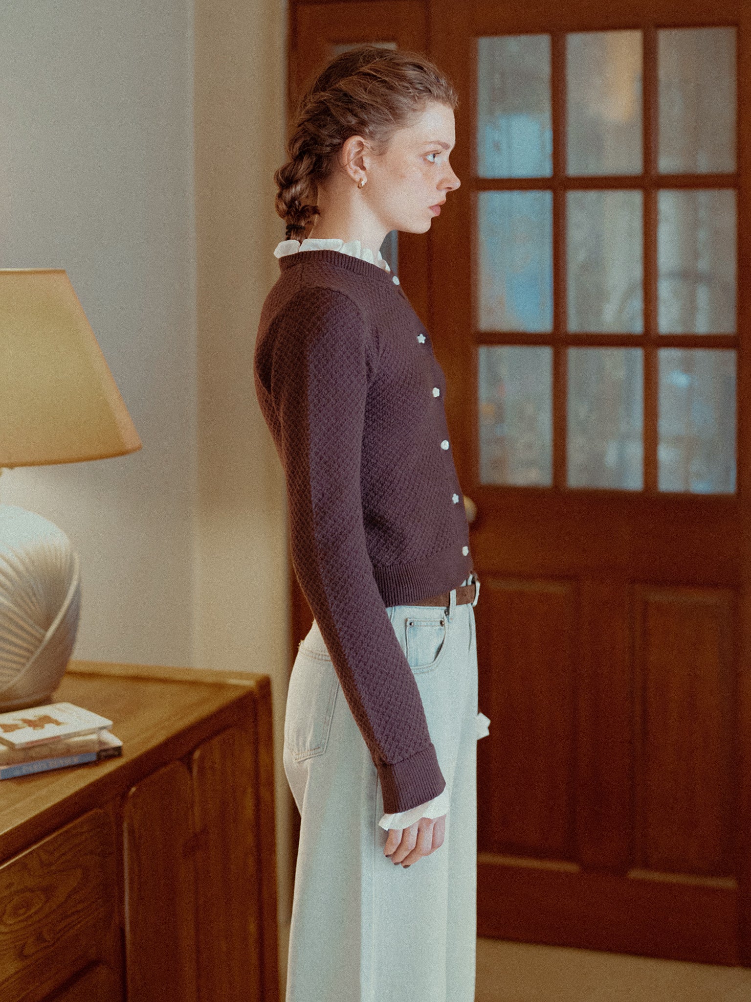 Girly Layered Waffle Knit Top – ALLISON BROWN