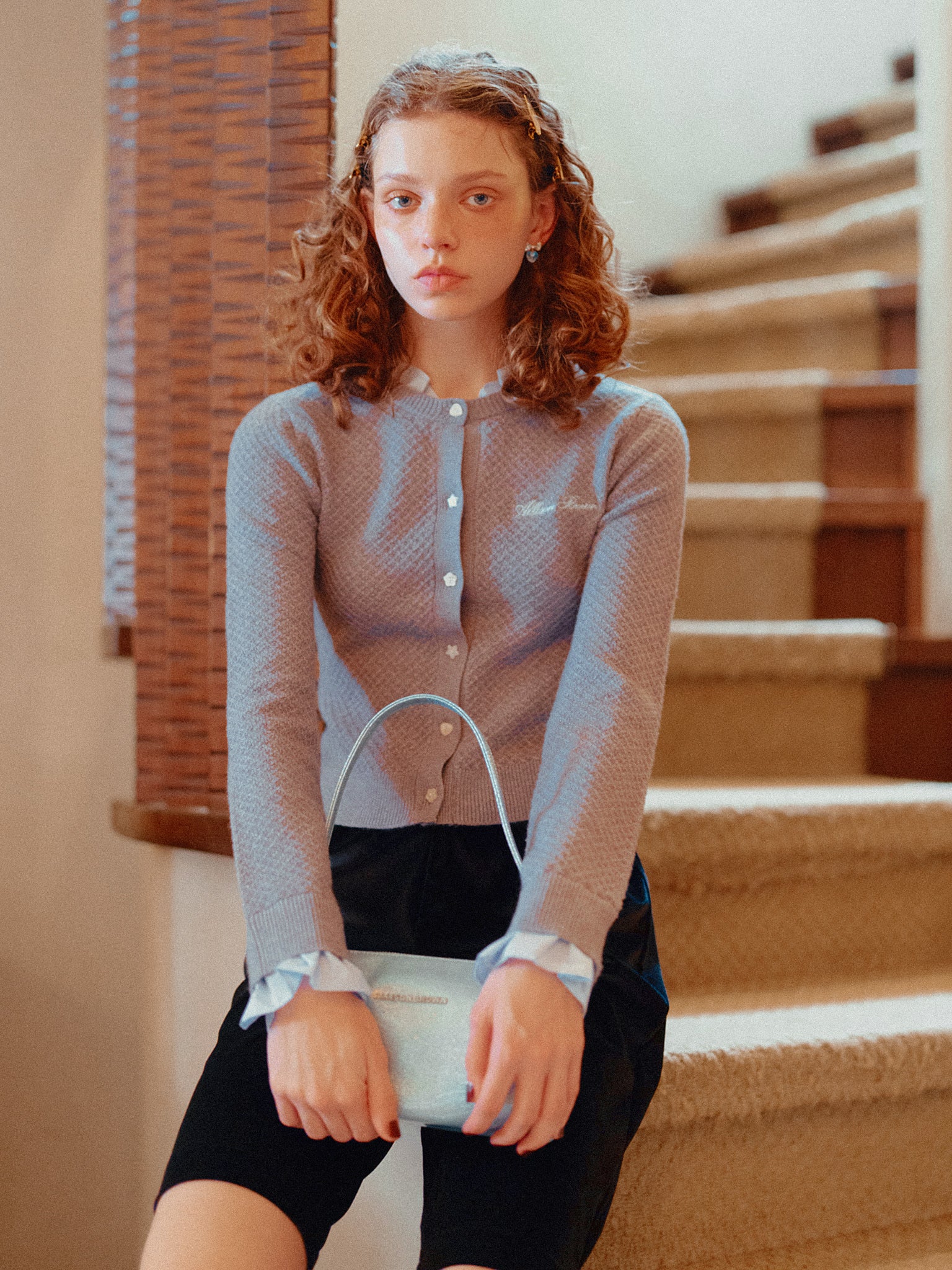 Girly Layered Waffle Knit Top – ALLISON BROWN