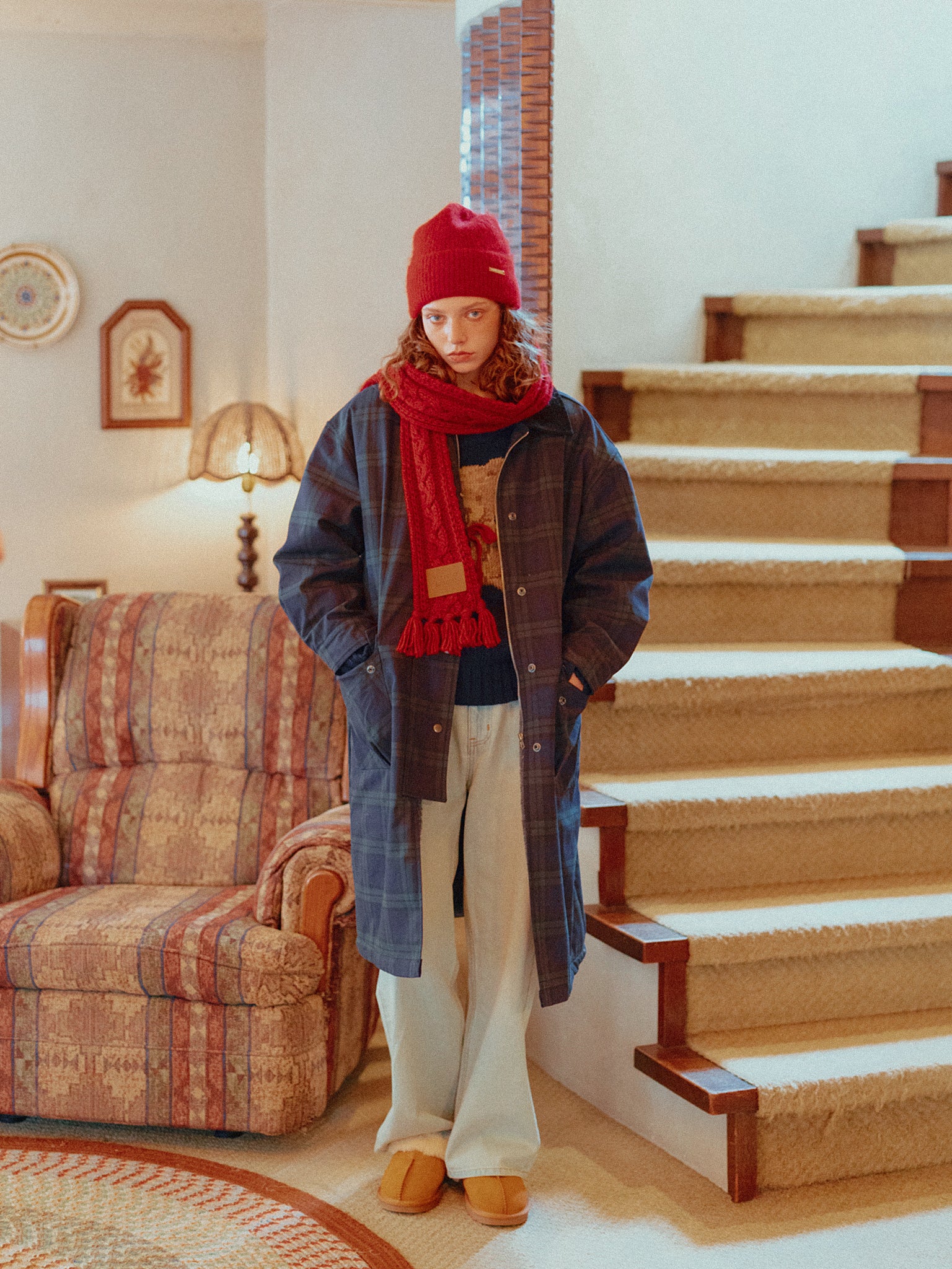 Holiday Season Cable Knit Muffler – ALLISON BROWN