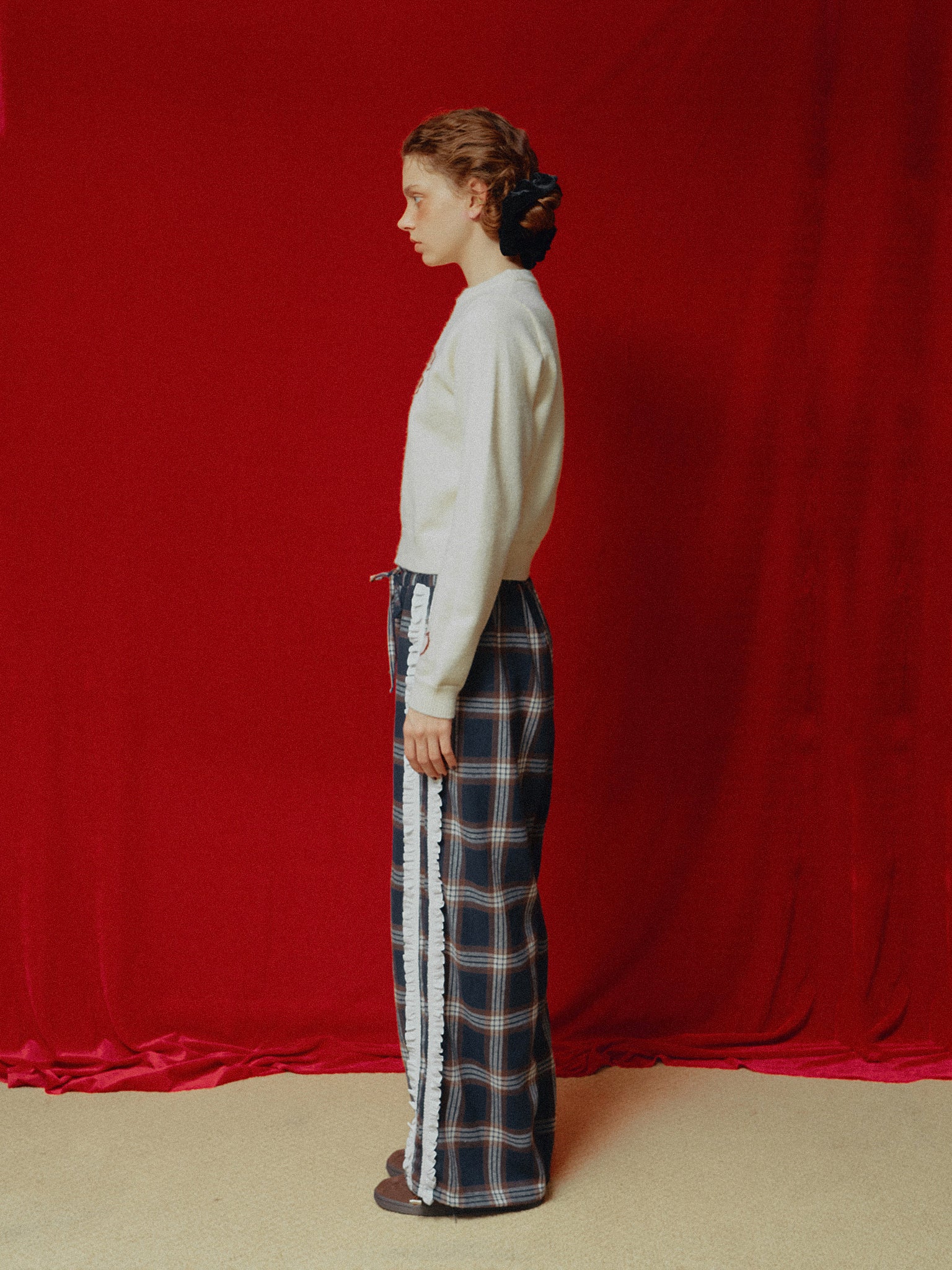 Check Frill Easy Pants – ALLISON BROWN