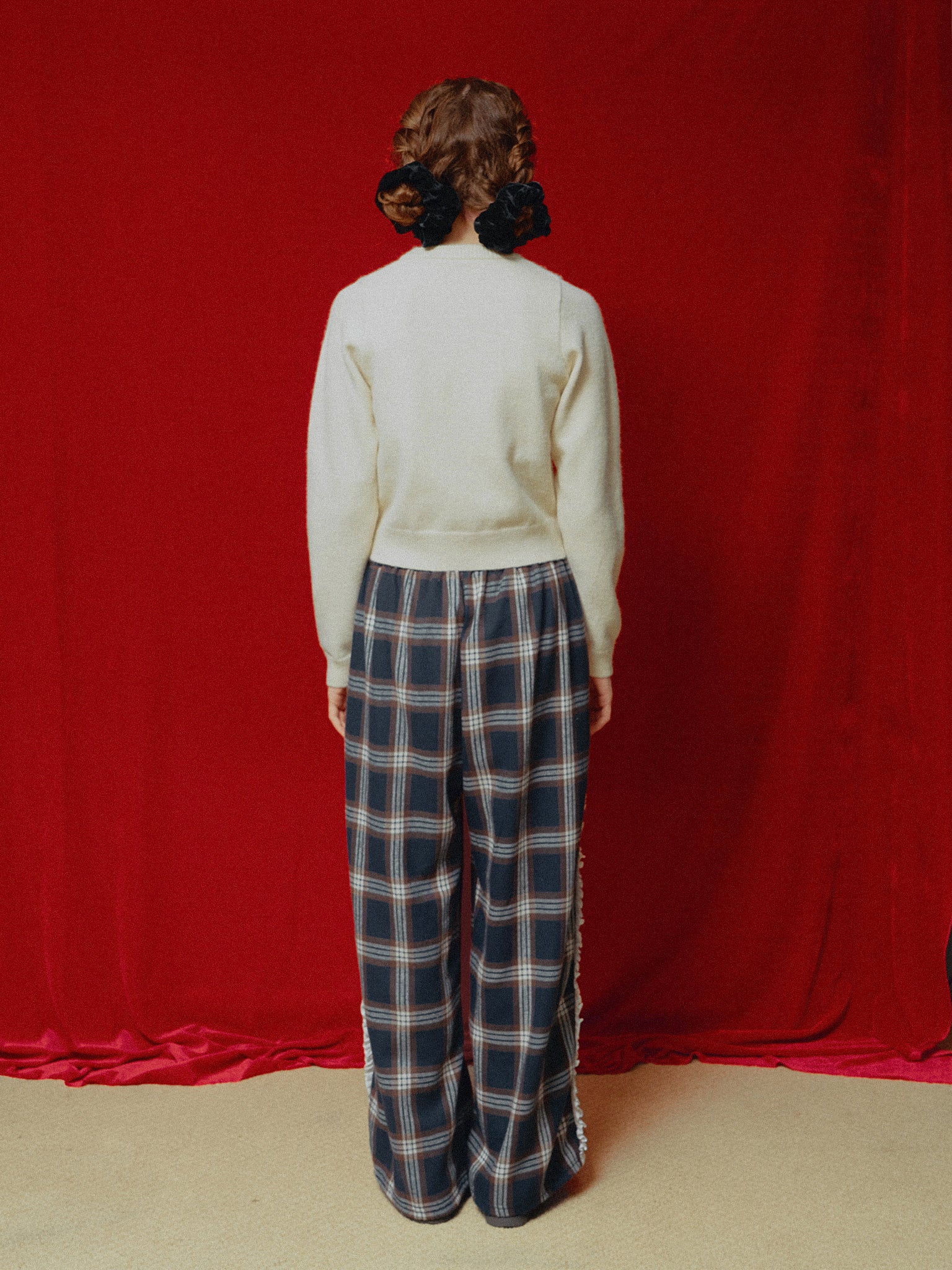 Check Frill Easy Pants – ALLISON BROWN