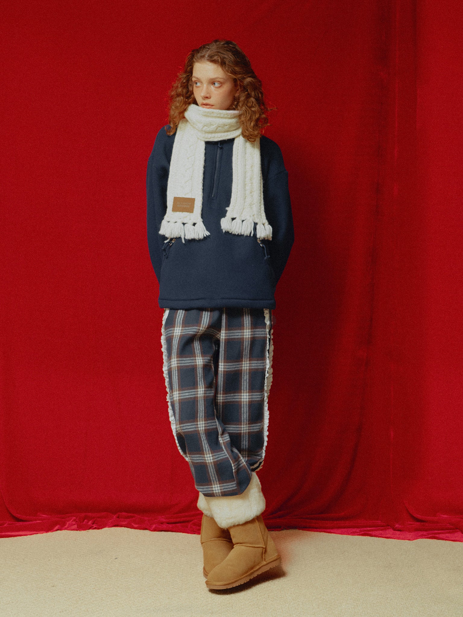 Check Frill Easy Pants – ALLISON BROWN