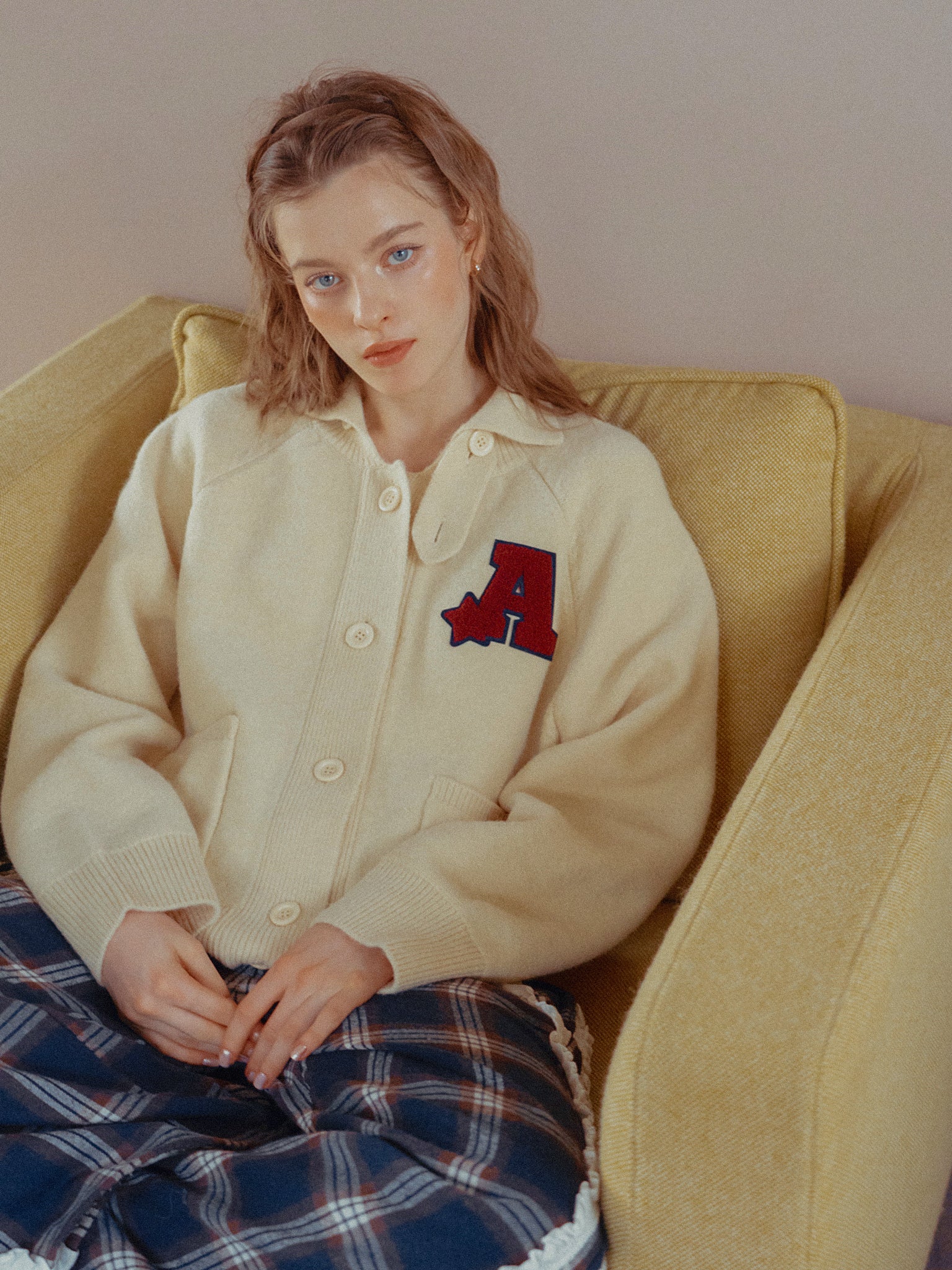 ALLISON BROWN 馬柄 カーディガン　ニット ALLISON BROWN 馬柄 カーディガン ニット - メルカリ