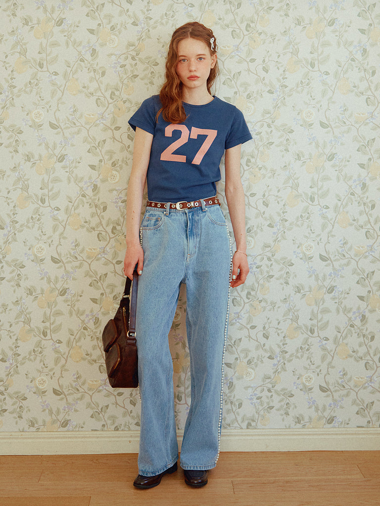 HELLO KITTY × ALLISON BROWN Raglan T-shirt-fabric – ALLISON BROWN