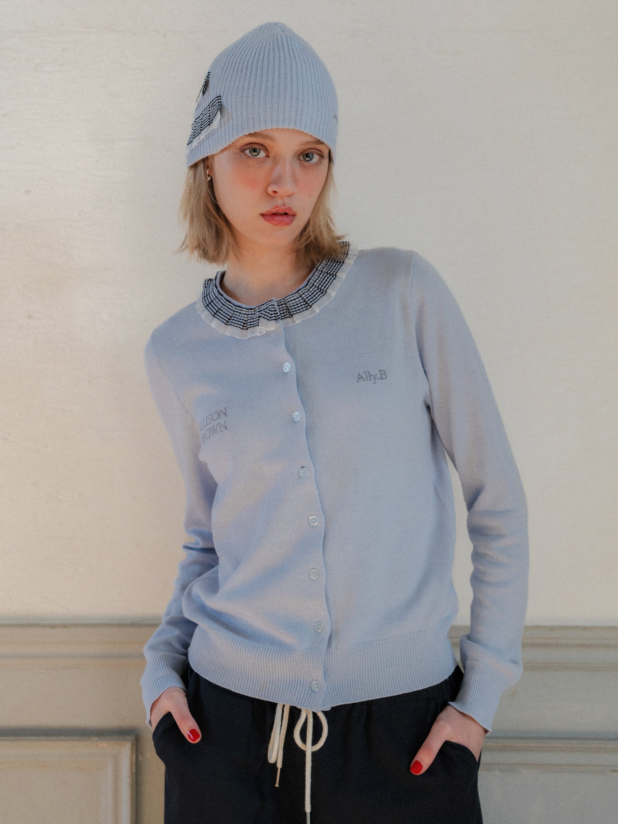 Beloved Ginghamcheck Frill Beanie – ALLISON BROWN