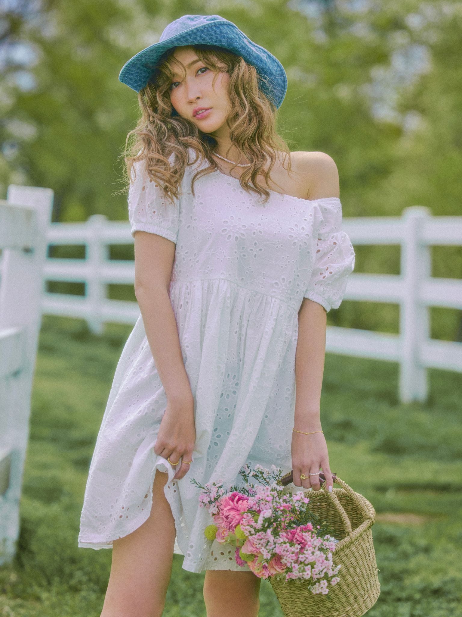 Cotton Flower Mini Dress – ALLISON BROWN
