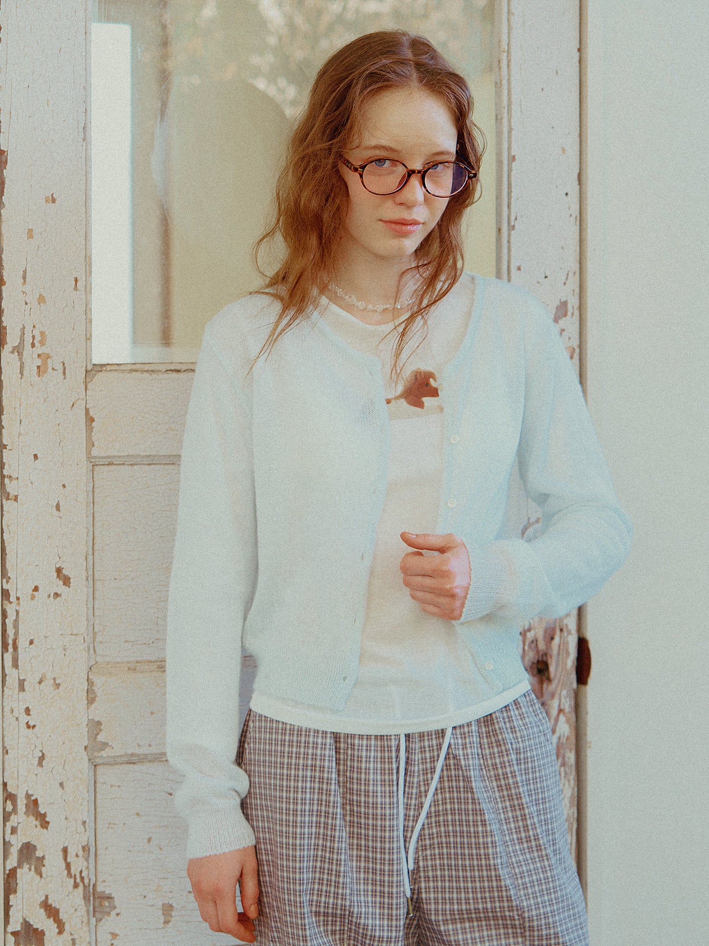 ALLISON BROWN 馬柄 カーディガン　ニット ALLISON BROWN 馬柄 カーディガン ニット - メルカリ