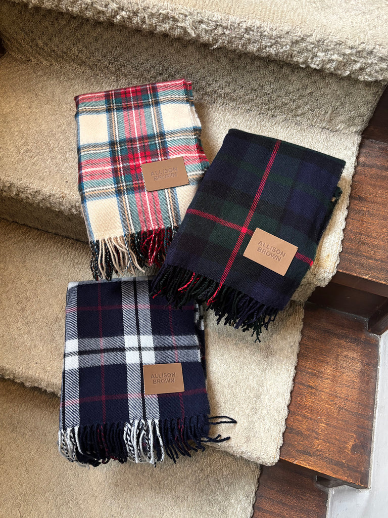 Holiday Mood Check Muffler – ALLISON BROWN