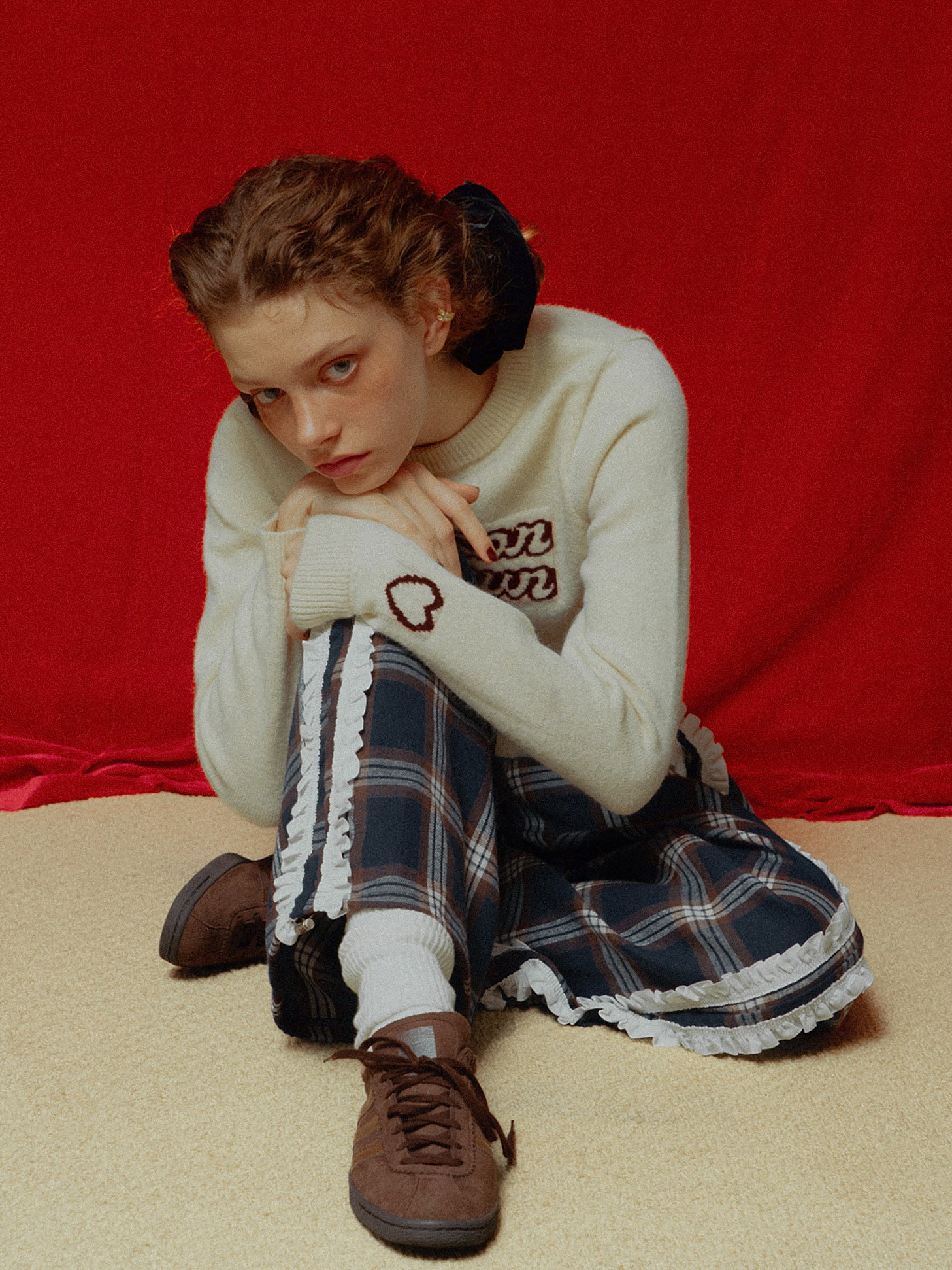 Check Frill Easy Pants – ALLISON BROWN