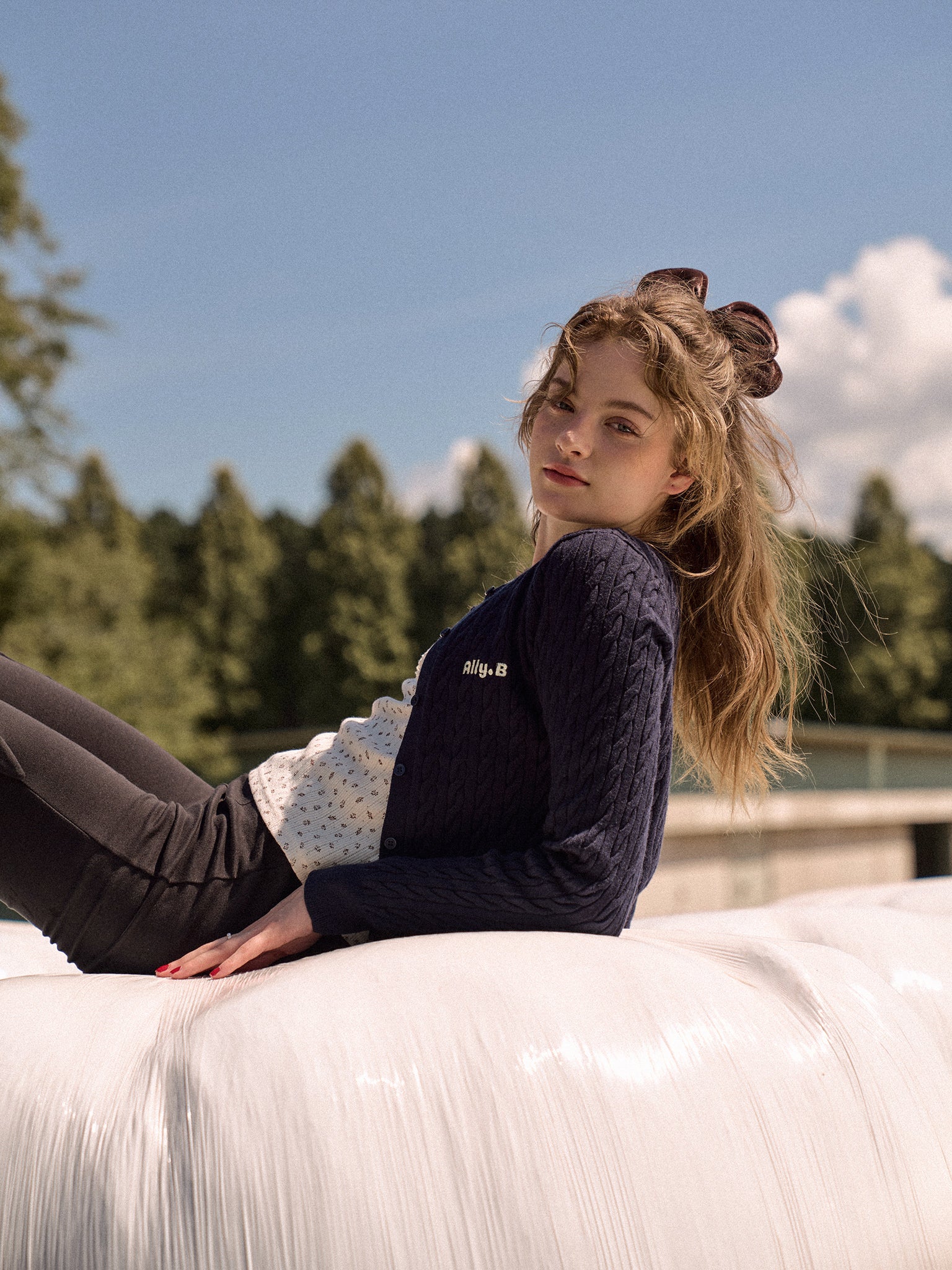 Ally.B Cable Knit Cardigan – ALLISON BROWN