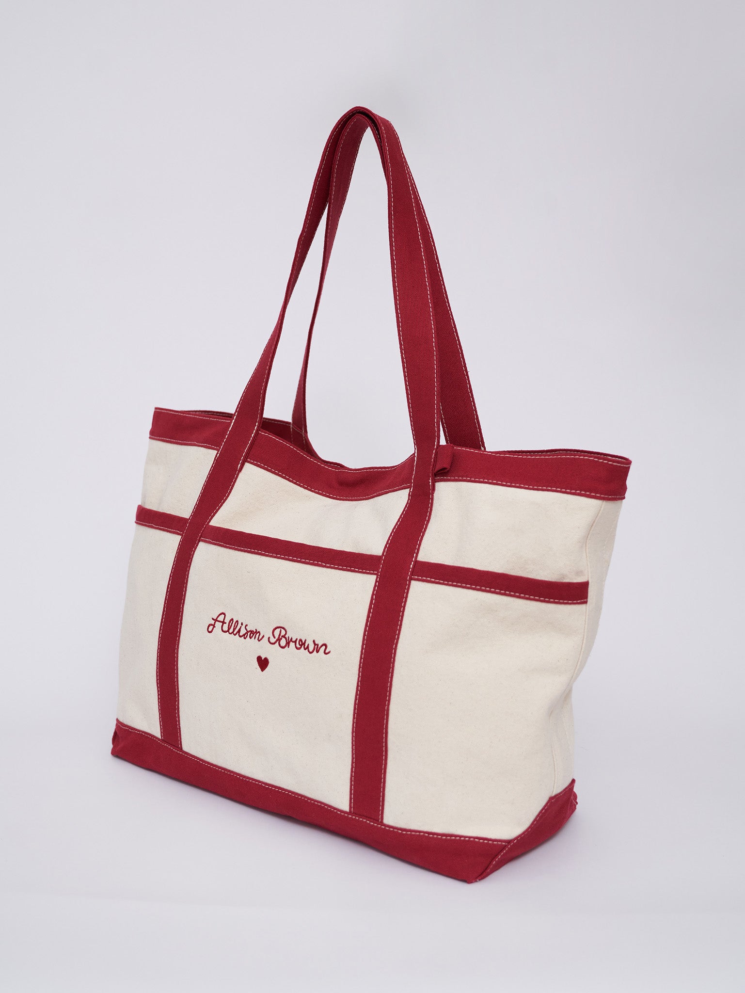 美品】ALLISON BROWN トートバッグ 赤 バッグ ALLISON BROWN HOLIDAY