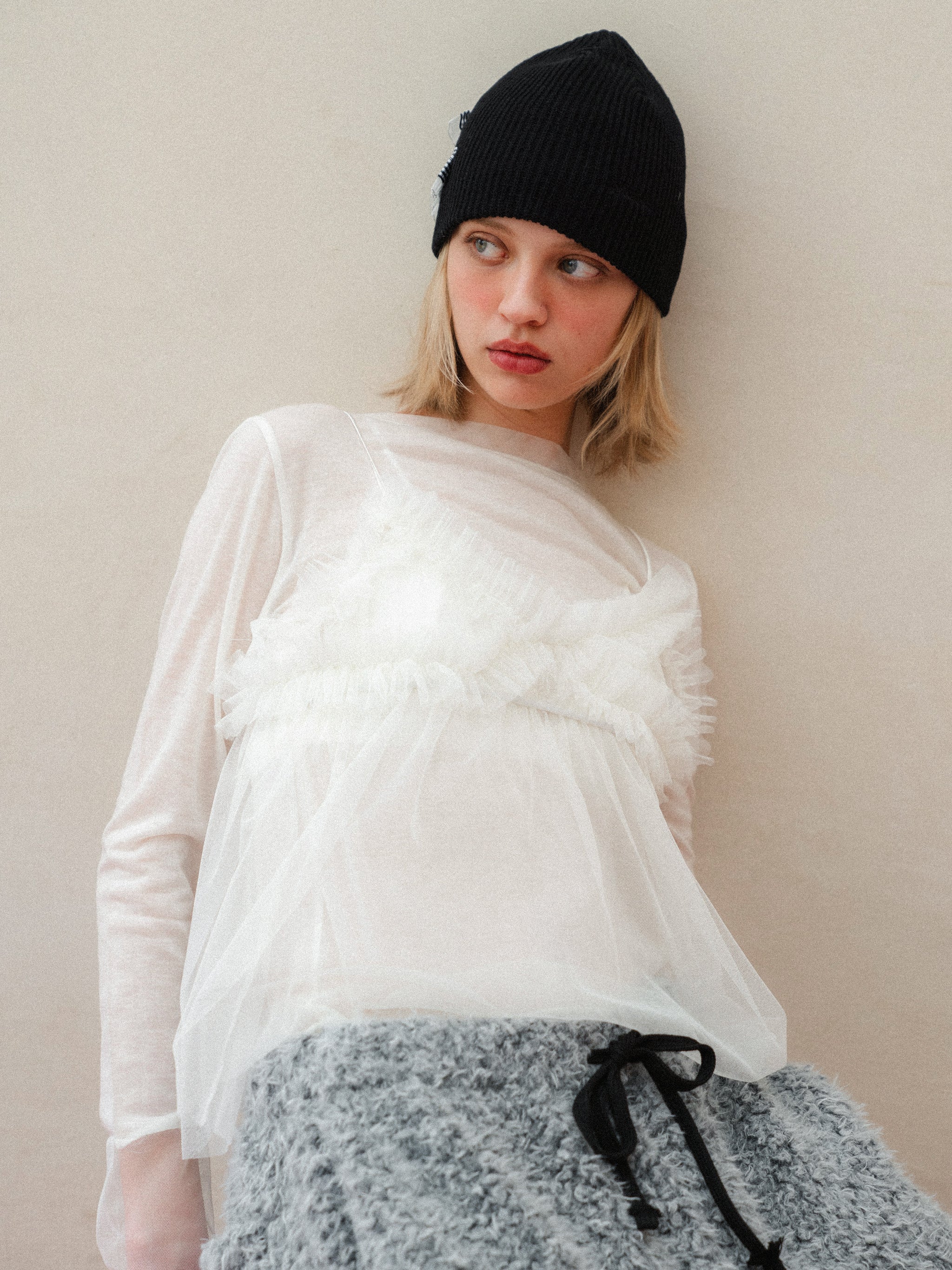 Beloved Ginghamcheck Frill Beanie – ALLISON BROWN