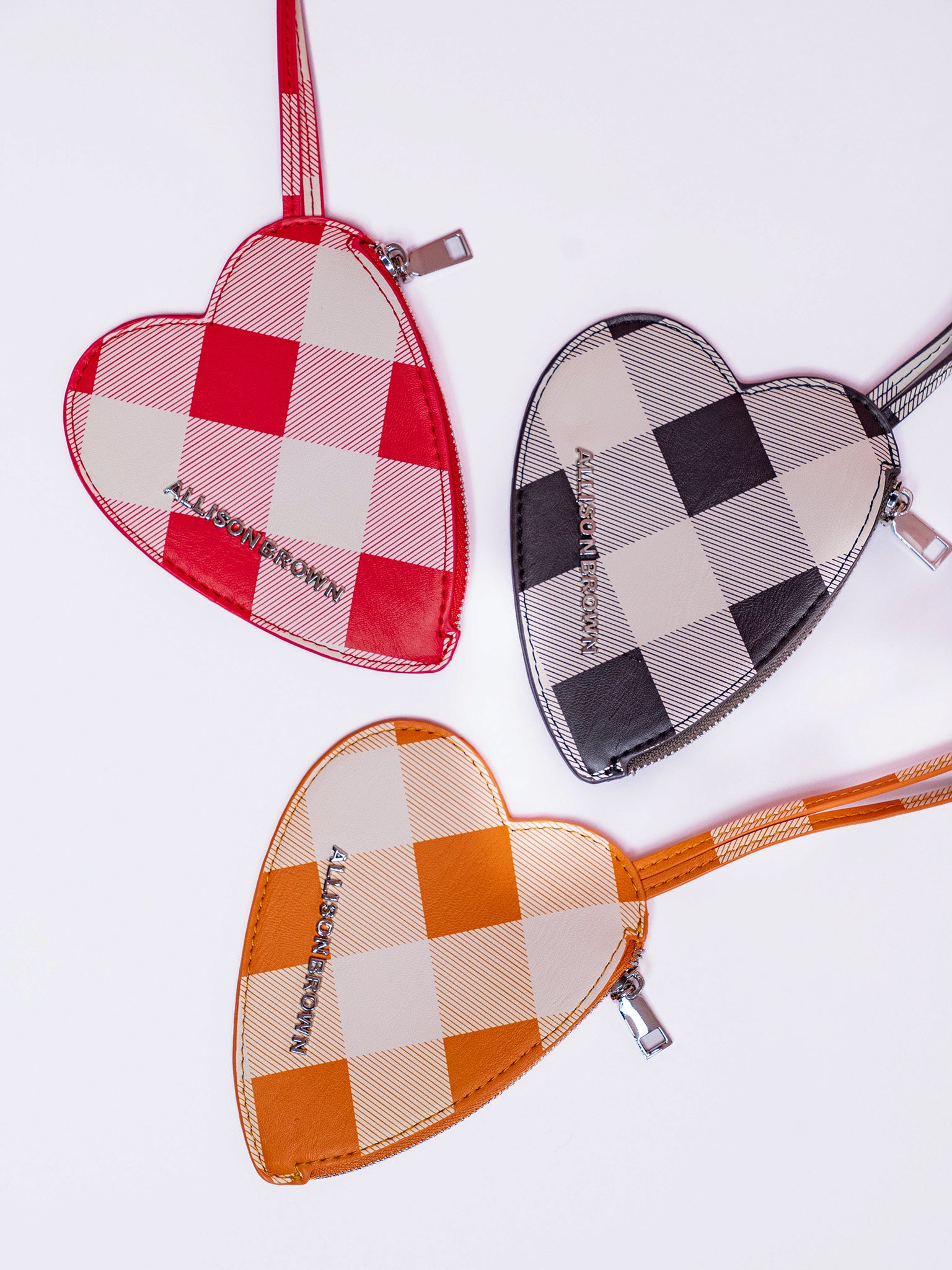 Lovely Mini Heart Check Pouch – ALLISON BROWN