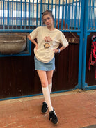 Icon Denim Mini Skirt Pants