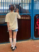 Icon Denim Mini Skirt Pants
