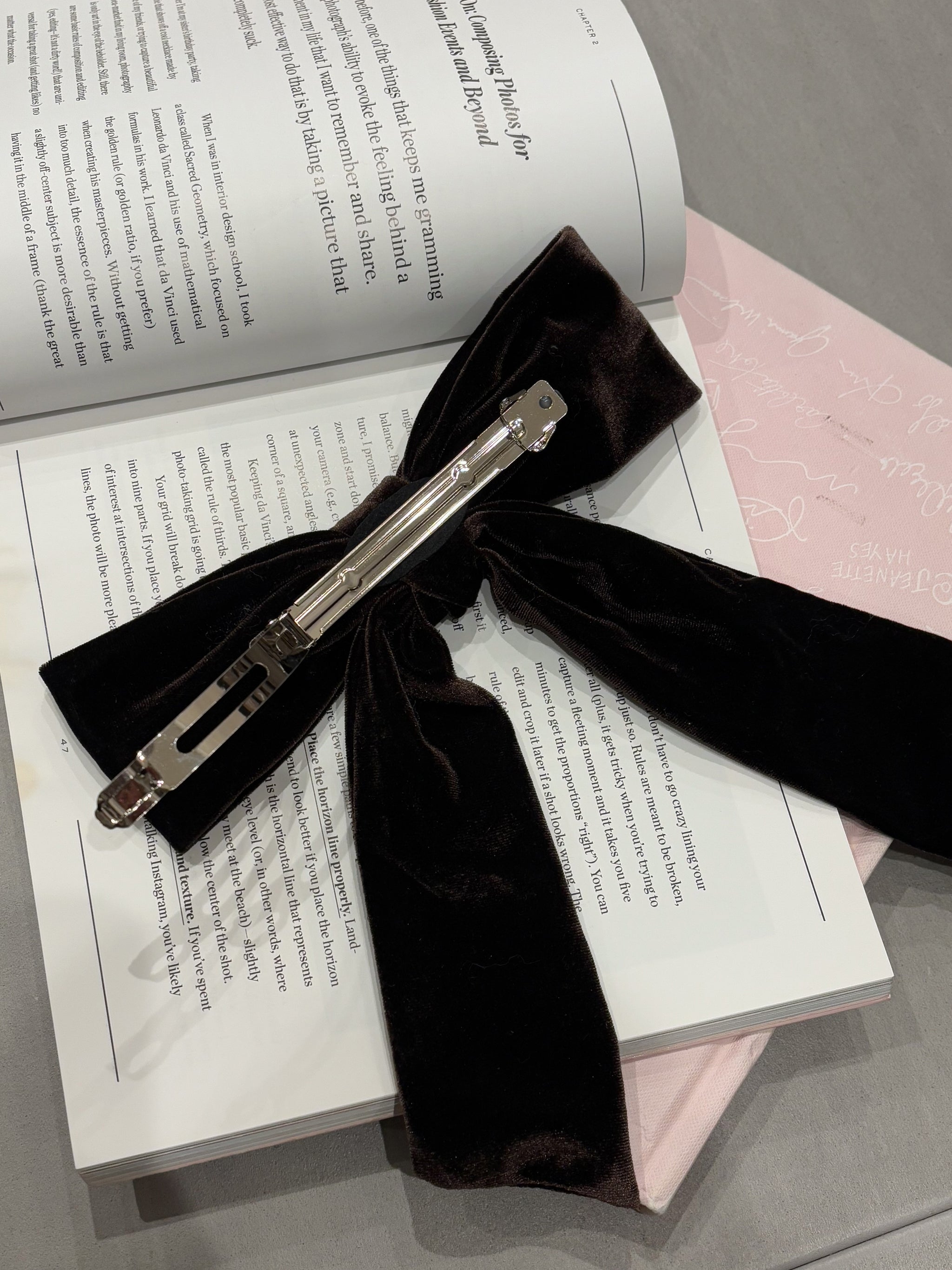 Warmy Velour Ribbon Barrette – ALLISON BROWN