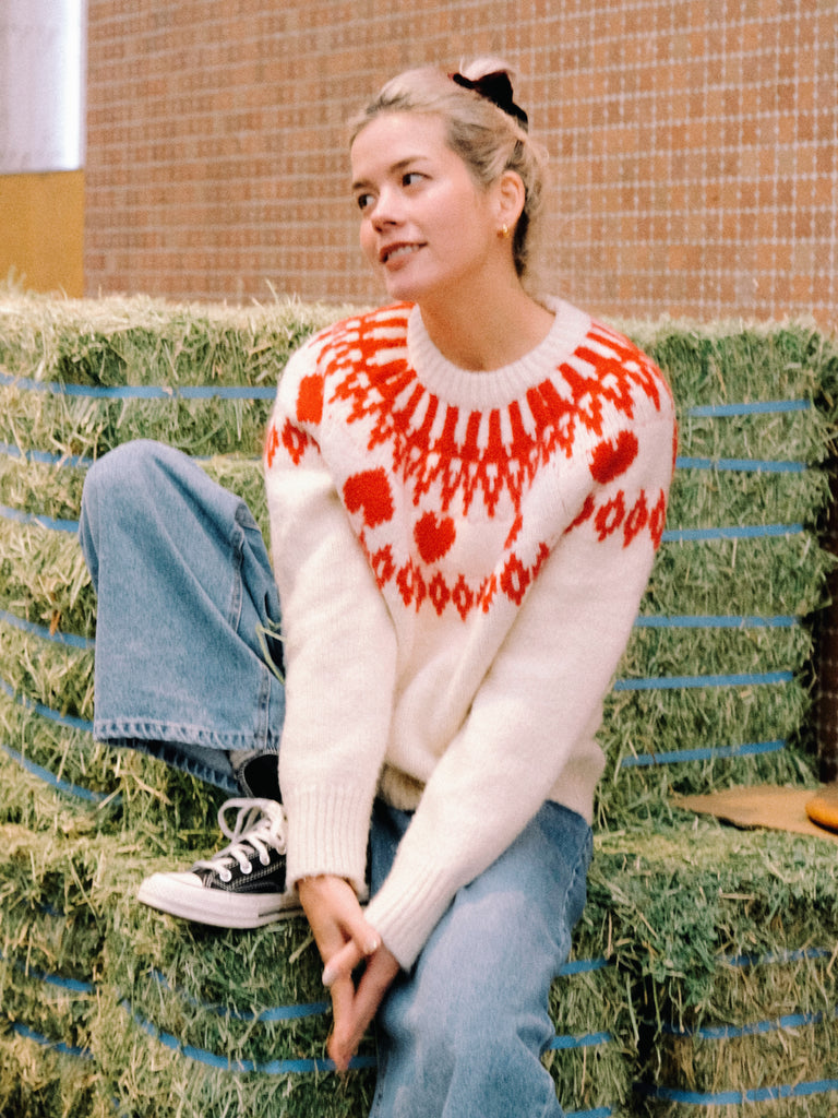 Holiday Mood Nordic Heart Knit – ALLISON BROWN