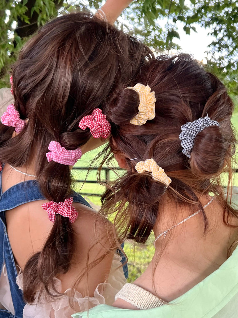 Gingham Check Scrunchie