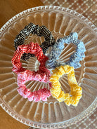 Gingham Check Scrunchie