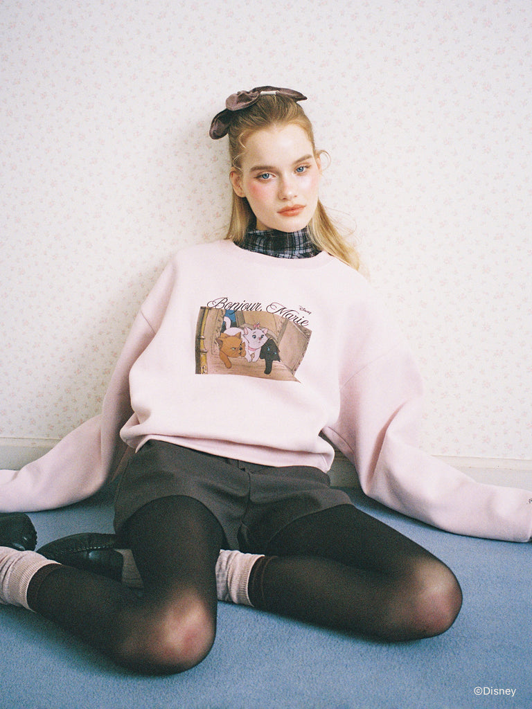 ディズニープリントパーカー ALLISON BROWNアイボリー Marie】Lovesome Daily Sweatshirt – ALLISON BROWN