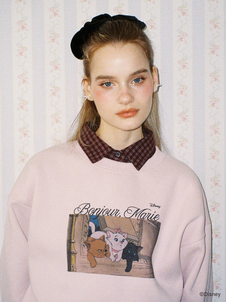 ディズニープリントパーカー ALLISON BROWNアイボリー Marie】Lovesome Daily Sweatshirt – ALLISON BROWN