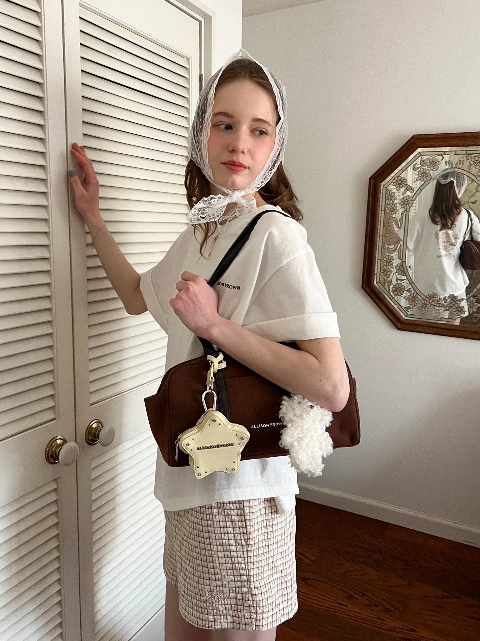 アリソンブラウン　完売品　アンサンブルとシュシュの3点セット　新品同様　赤色 ALLISON BROWN | Online Store – ALLISON BROWN
