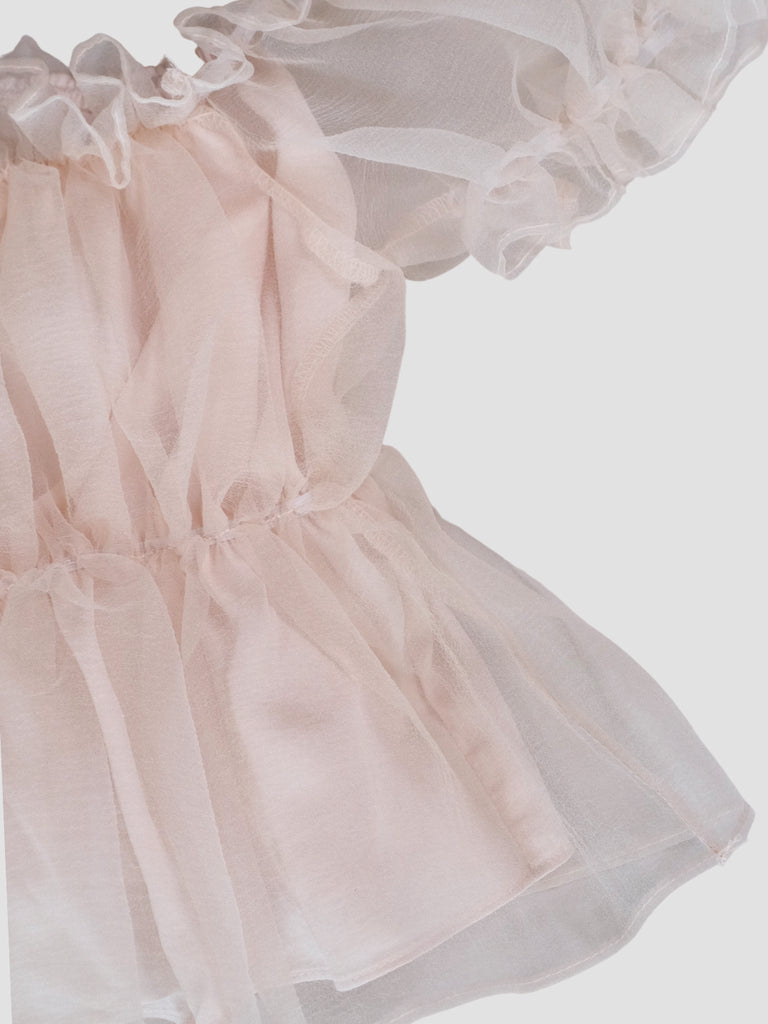 Shoulder Frill Tulle Top – ALLISON BROWN